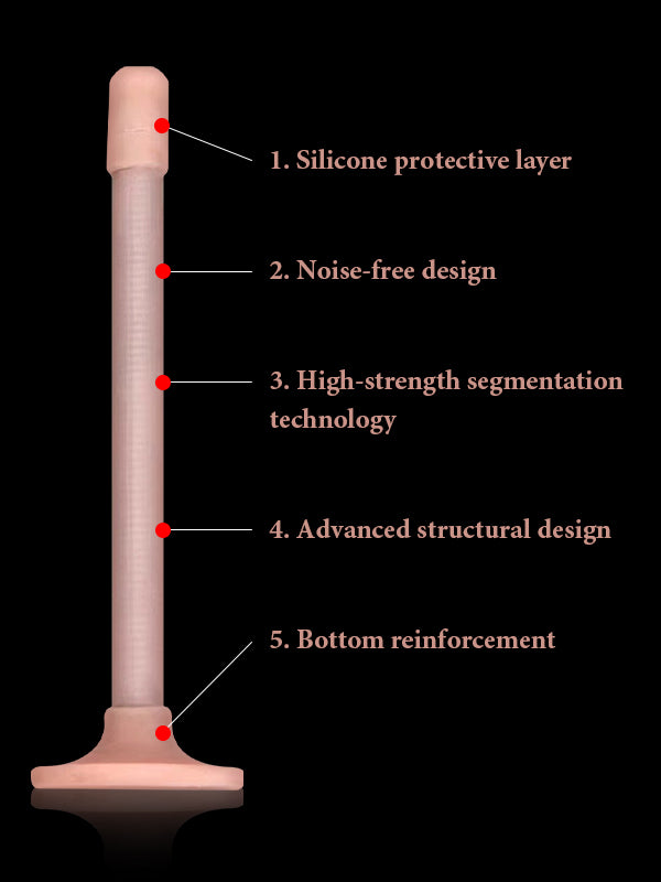 9.5" x 2" - Hyper Realistic Dildo With Metal Keel Bendable