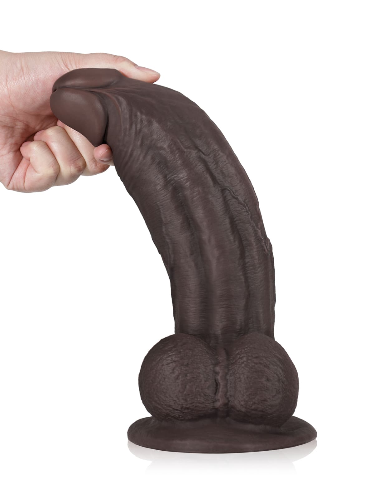 Farid 2.0 12" x 2.2" Craiceann Ollmhór Dildo Bog Le Craiceann Miotail