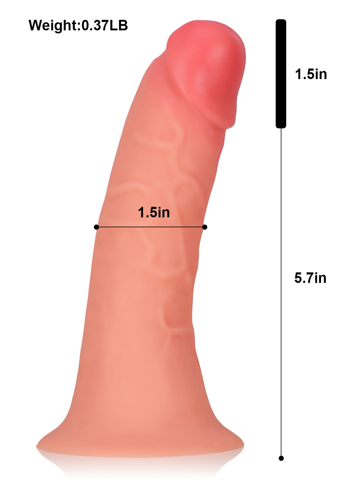7.2” x 1.5” Wearable Penis Sleeve For ED With O-Ring Strap On