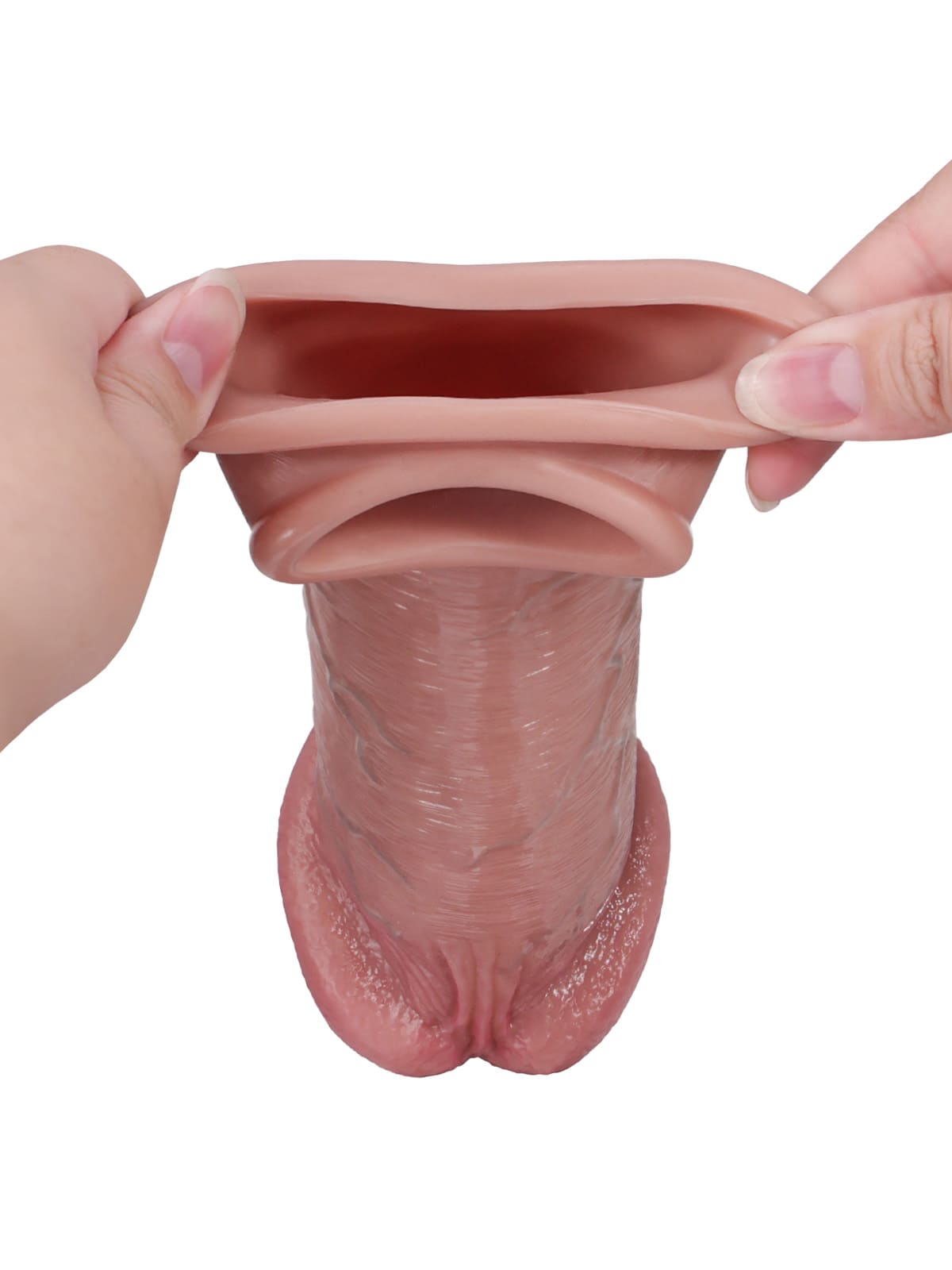 8.5” x 2” Big Glans Realistic Huge Penis Extension Sleeve