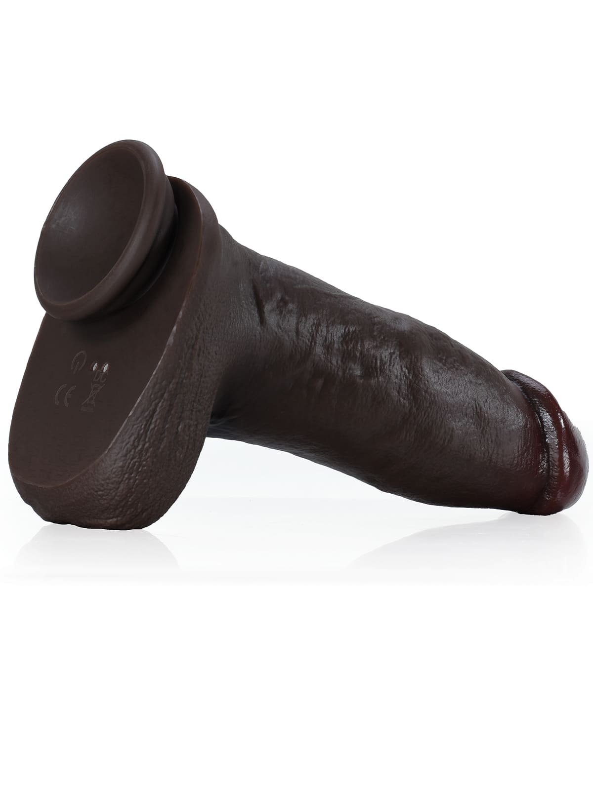 9.4" x 2.2" Black Thick 3 Modes High Frequency Pulsating Dildo