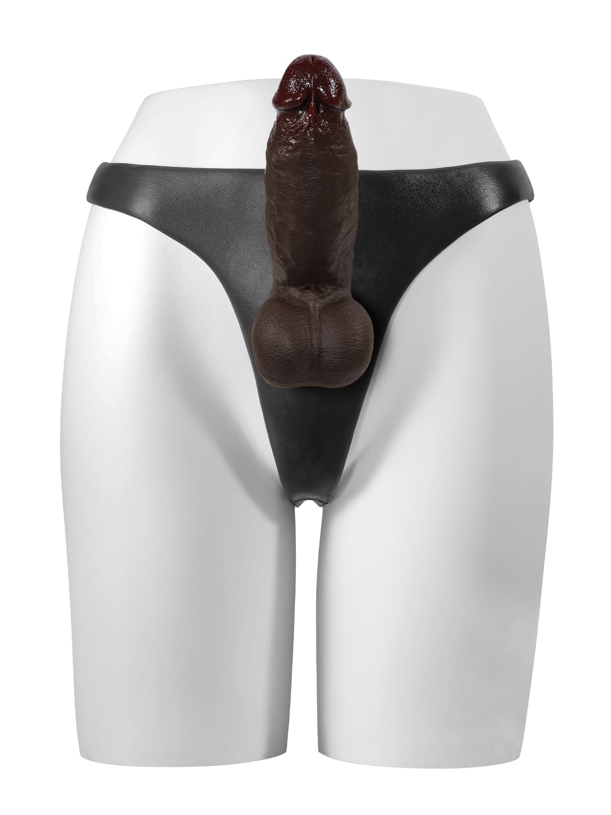 Correa de silicona con consolador anal vibrador para consolador con ventosa (consolador reemplazable no incluido)