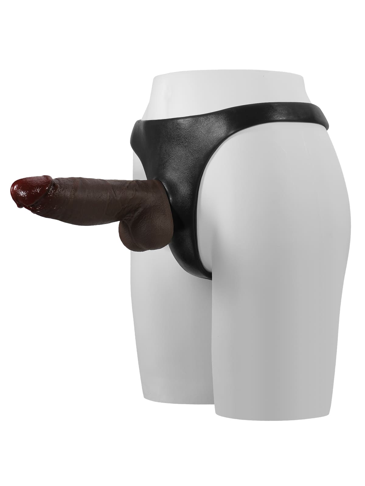 Correa de silicona con consolador anal vibrador para consolador con ventosa (consolador reemplazable no incluido)