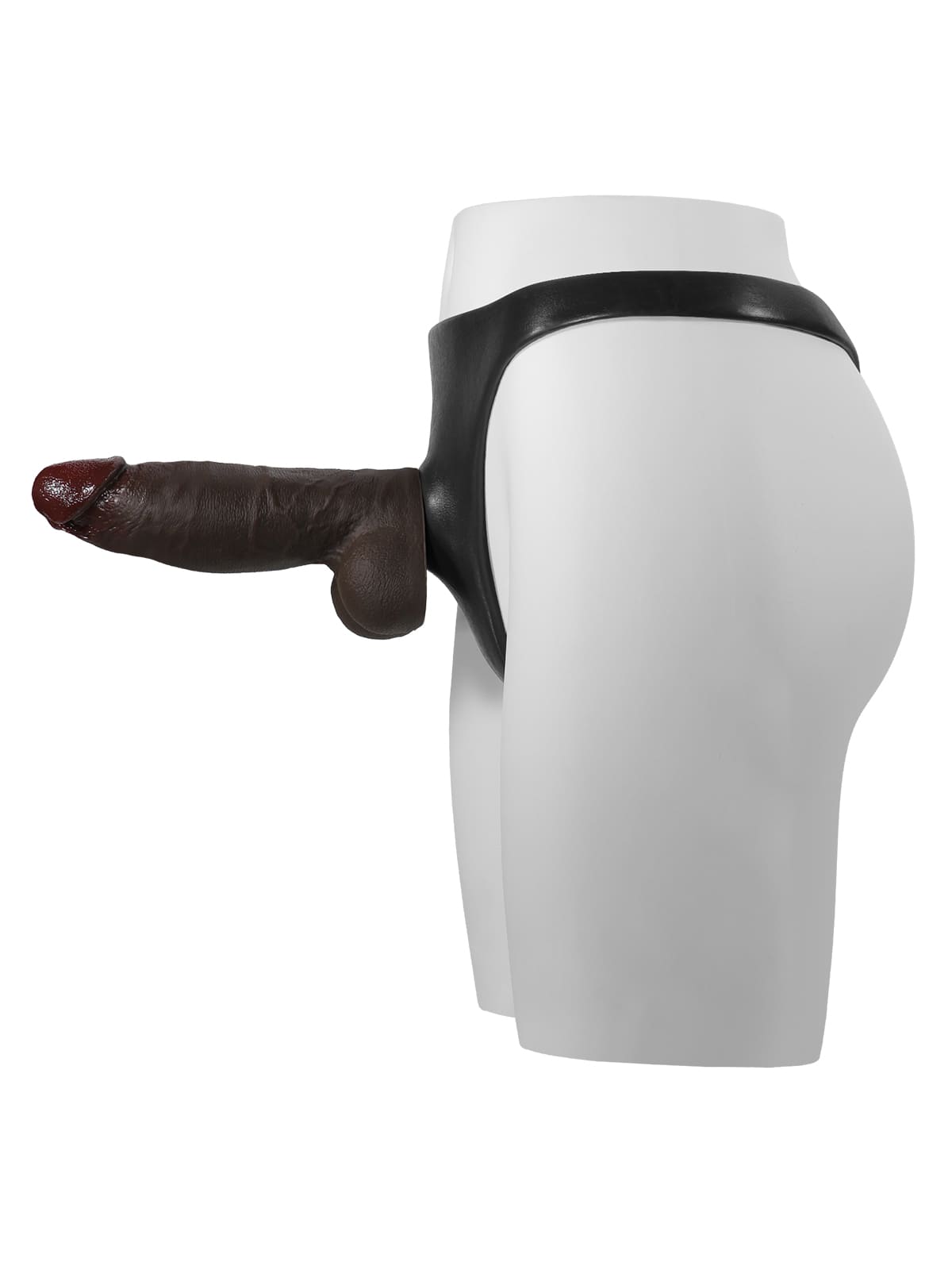 Correa de silicona con consolador anal vibrador para consolador con ventosa (consolador reemplazable no incluido)