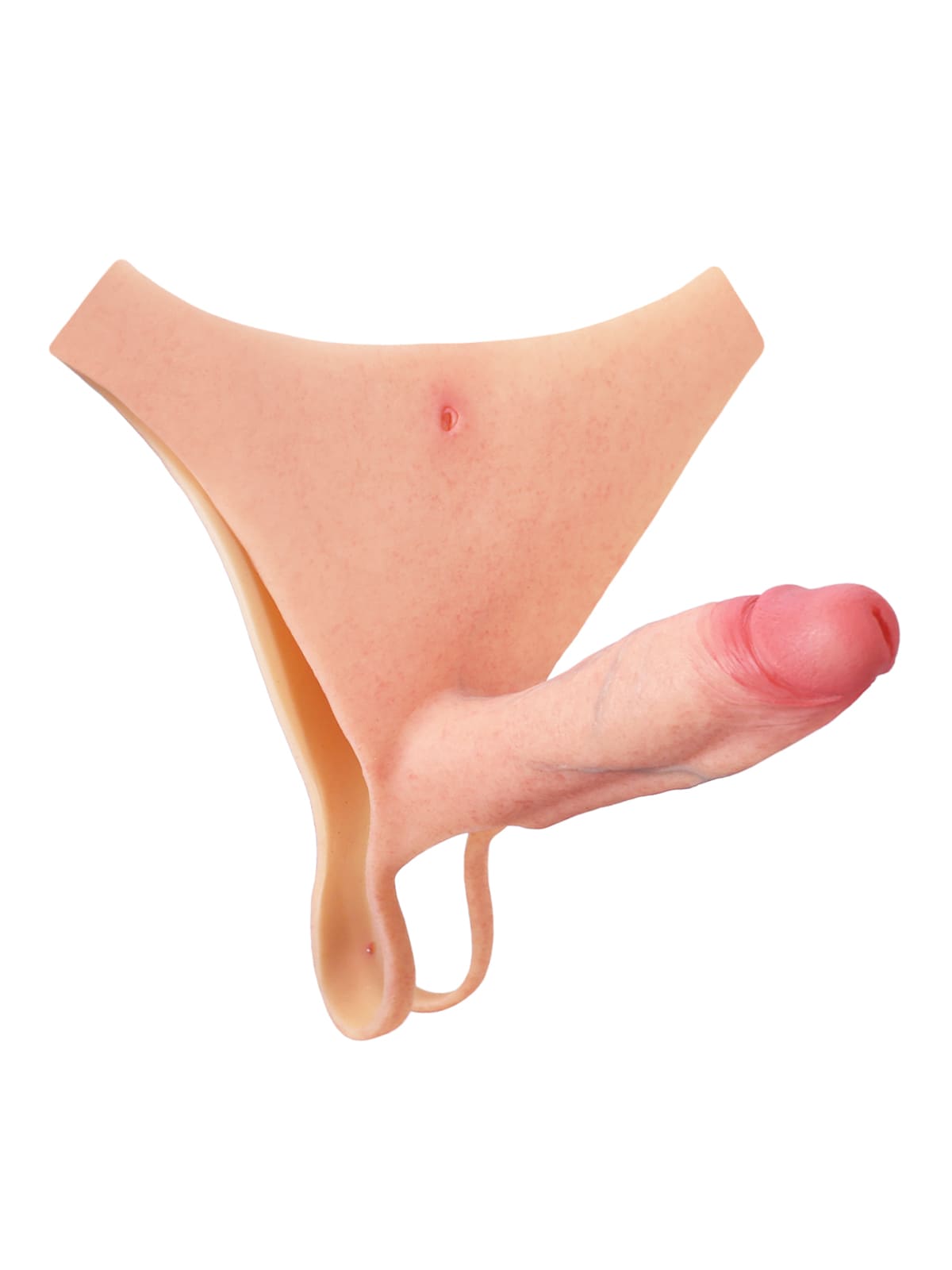 7.8" x 2" Wearable Hollow Strap-On Dildo For Women • For Men • Penis Extension • ED Cock Sleeve