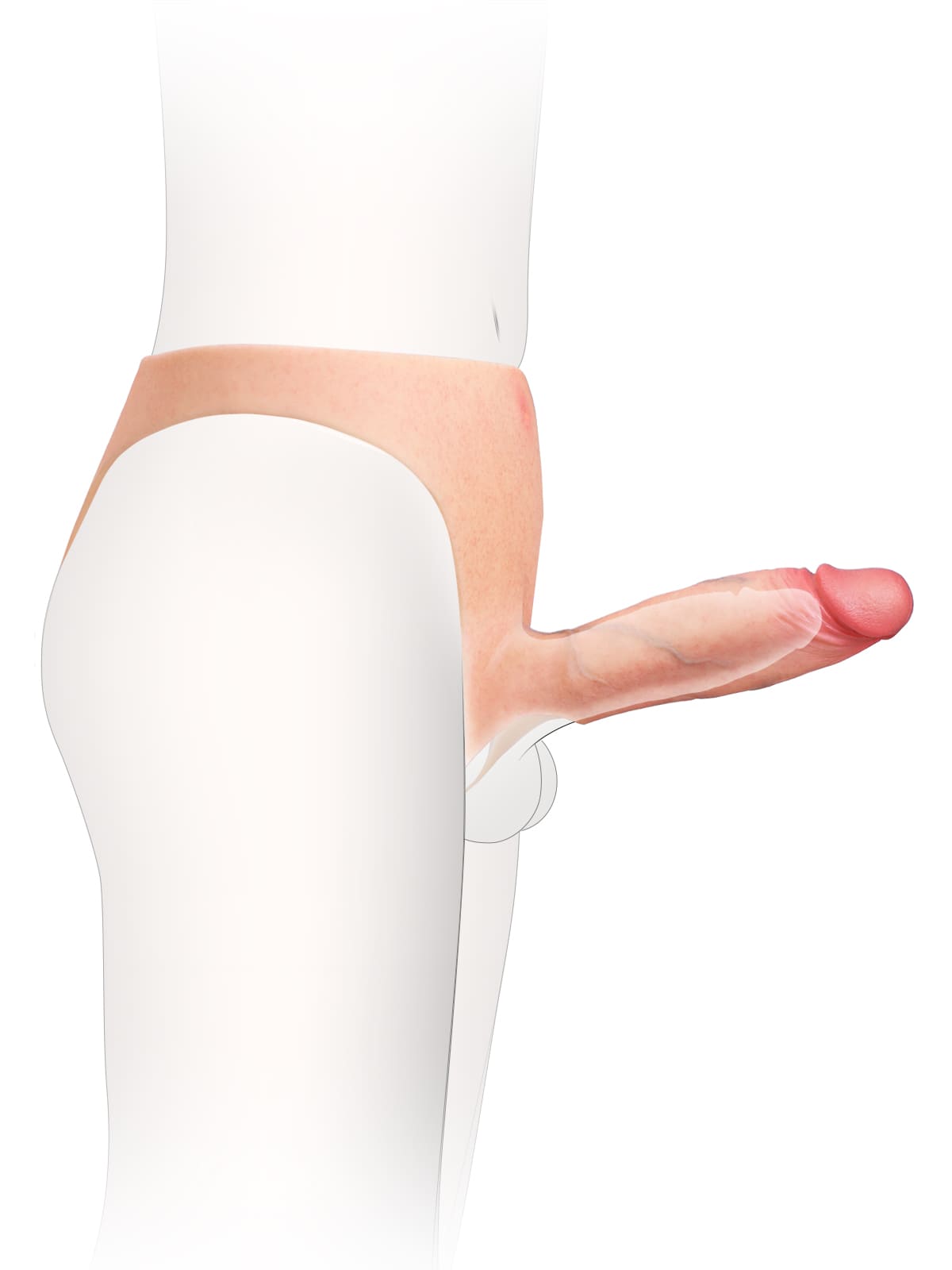 Daenerys Wearable Hollow Strap-On Dildo For Women • For Men • Penis Extension • ED Cock Sleeve