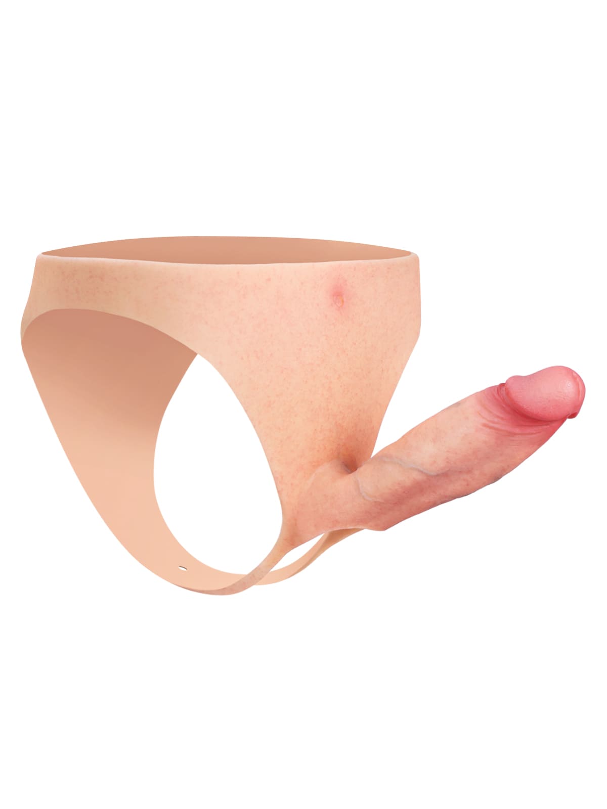 7.8" x 2" Wearable Hollow Strap-On Dildo For Women • For Men • Penis Extension • ED Cock Sleeve