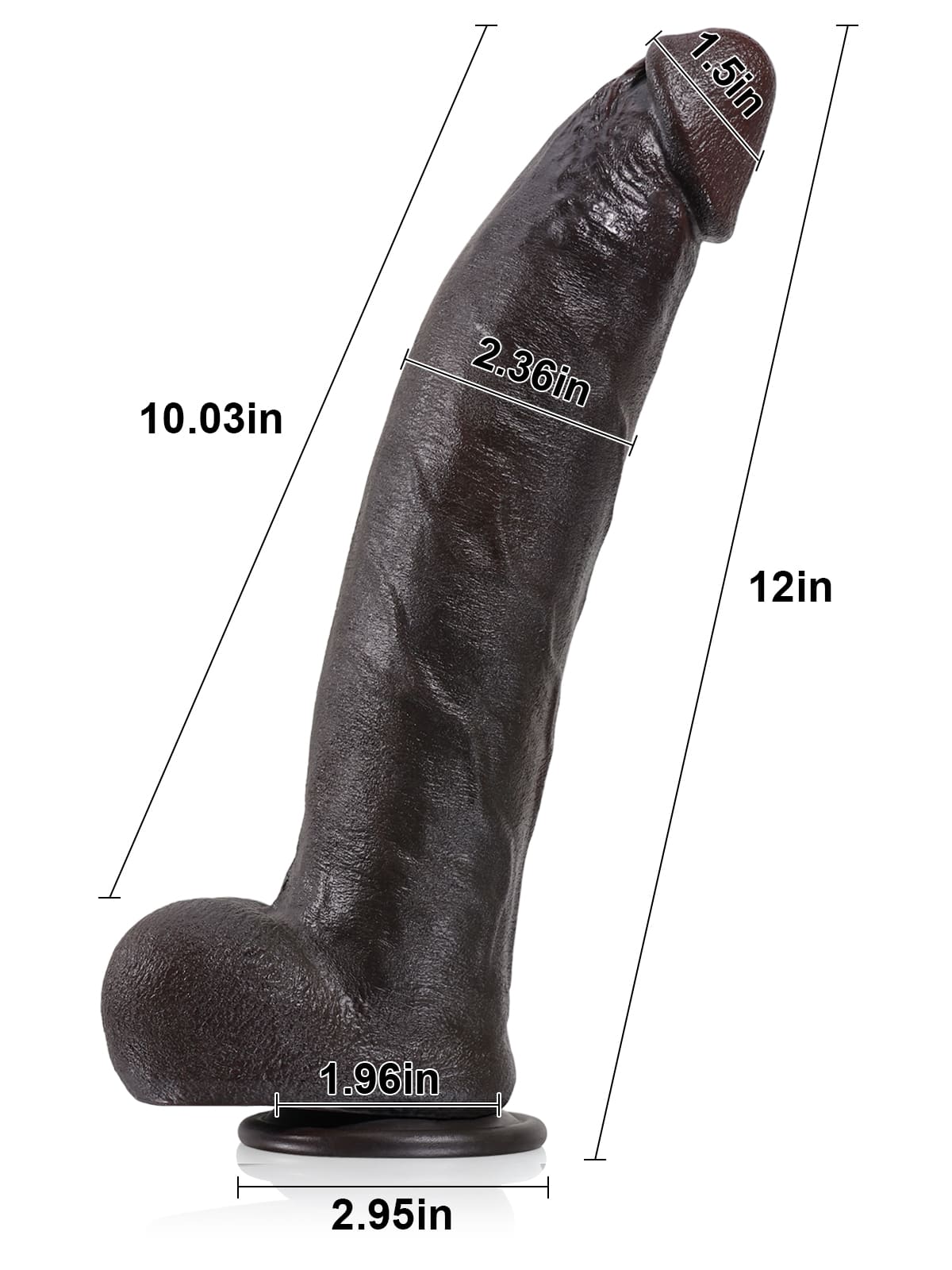 Consolador Farid 2.0 BBC de 30 x 5,8 cm con pene de piel suave y quilla de metal