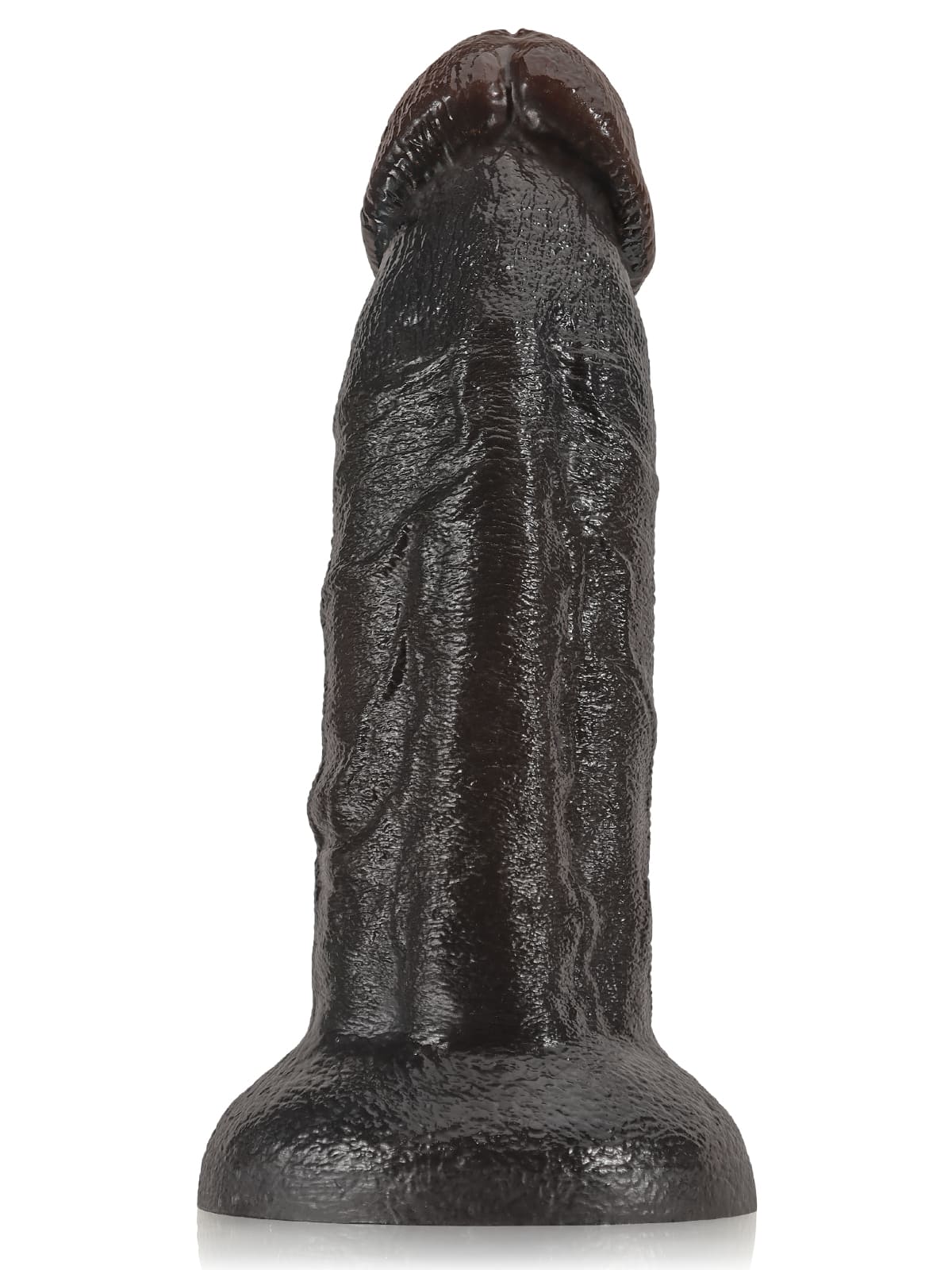 10" X 2.3" Black Curved Dildo G Spot Suction Cup Dildo No Balls (XL Size)