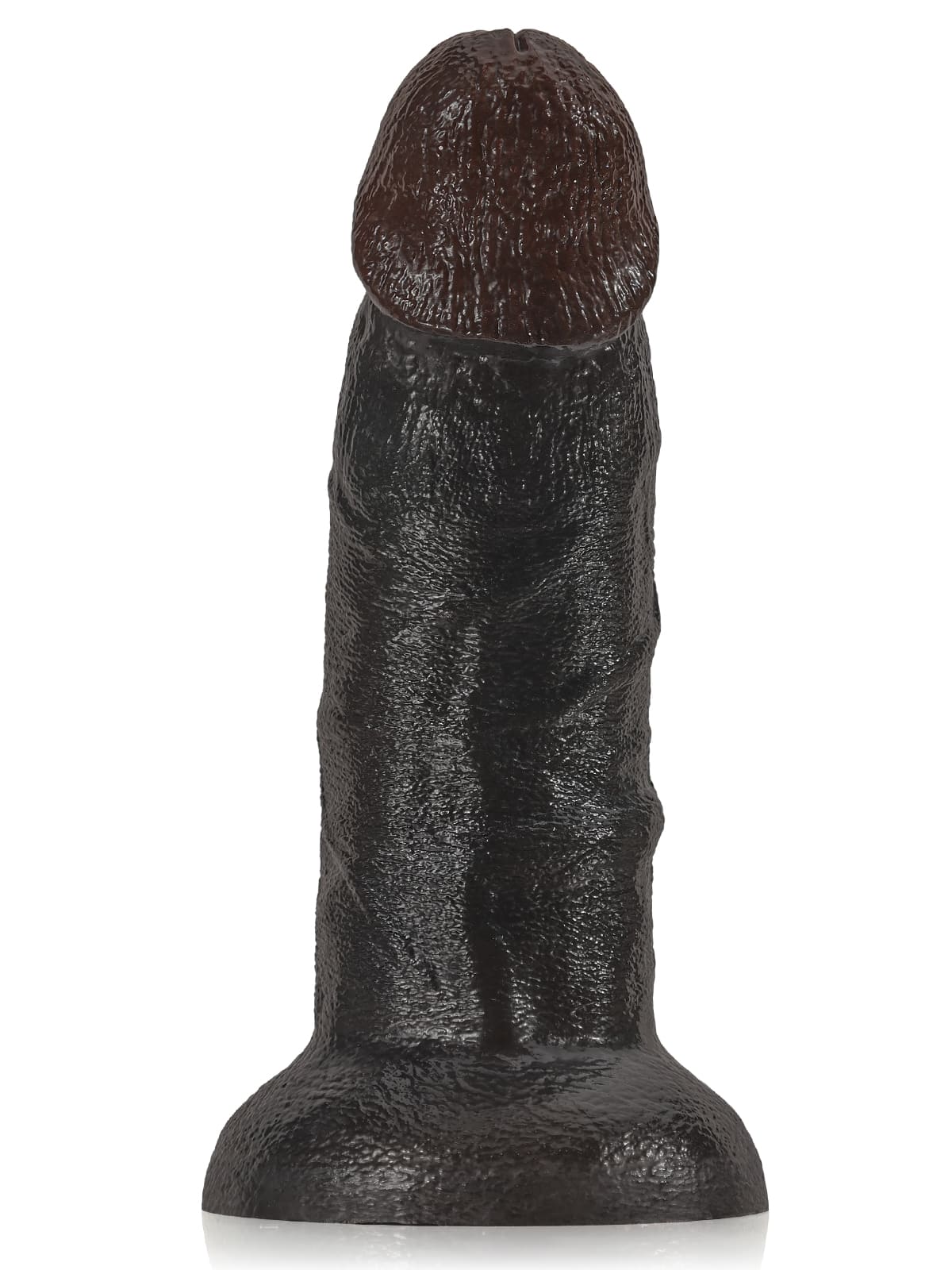 10" X 2.3" Black Curved Dildo G Spot Suction Cup Dildo No Balls (XL Size)