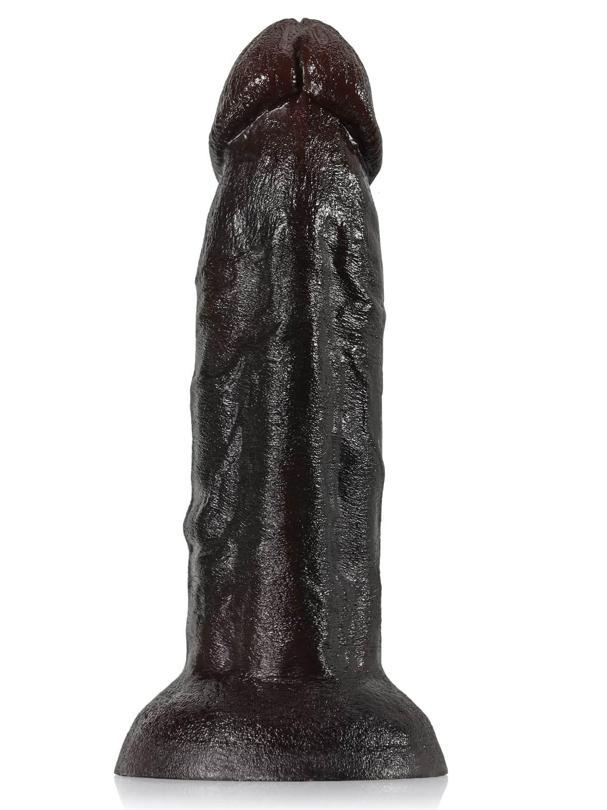 Fisher 8" X 1.9" Black Curved Dildo G Spot Realistic Dildo No Balls (L Size)