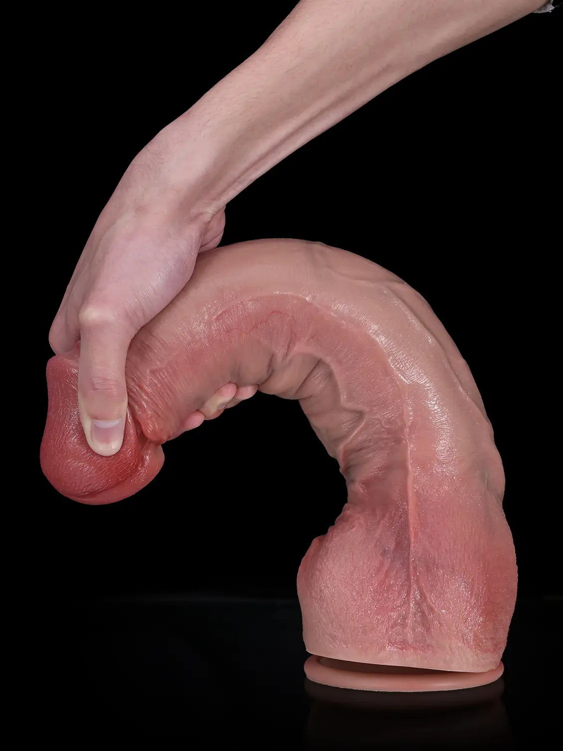 13.8" x 2.6" - Enlarged Realistic Dildo with Tapered Shaft Design