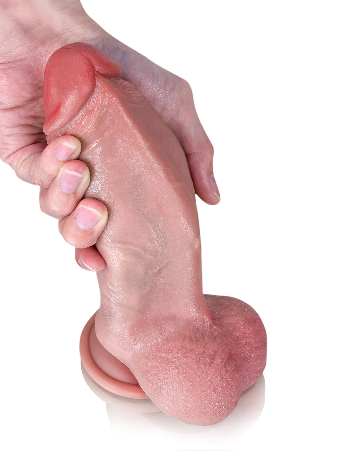 8.7" x 2.3" - Realistic Soft Flesh Like Thick Short Fat Dildo