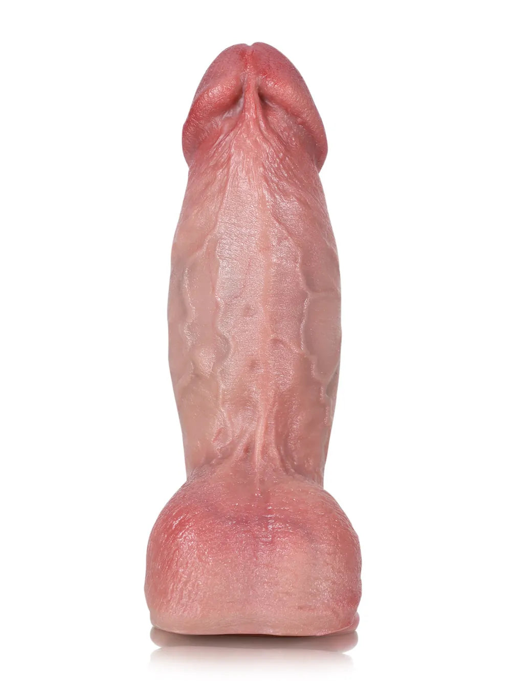 7.5" x 2.2" - Thick Short Fat Dildo Asian Flesh Soft Skin