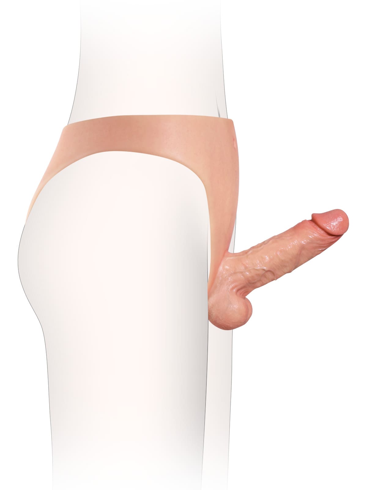 6" x 1.7" Realistic Life Like Soft Cyber Skin Strap On Dildo