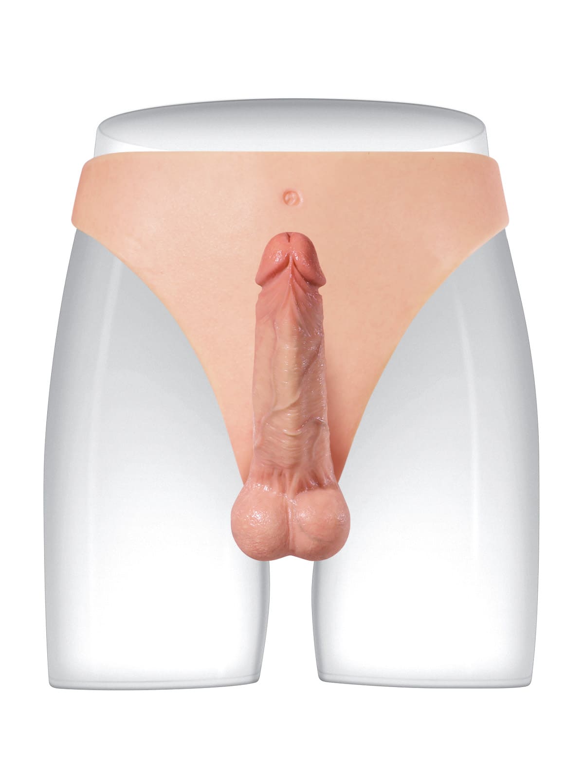 6" x 1.7" Realistic Life Like Soft Cyber Skin Strap On Dildo