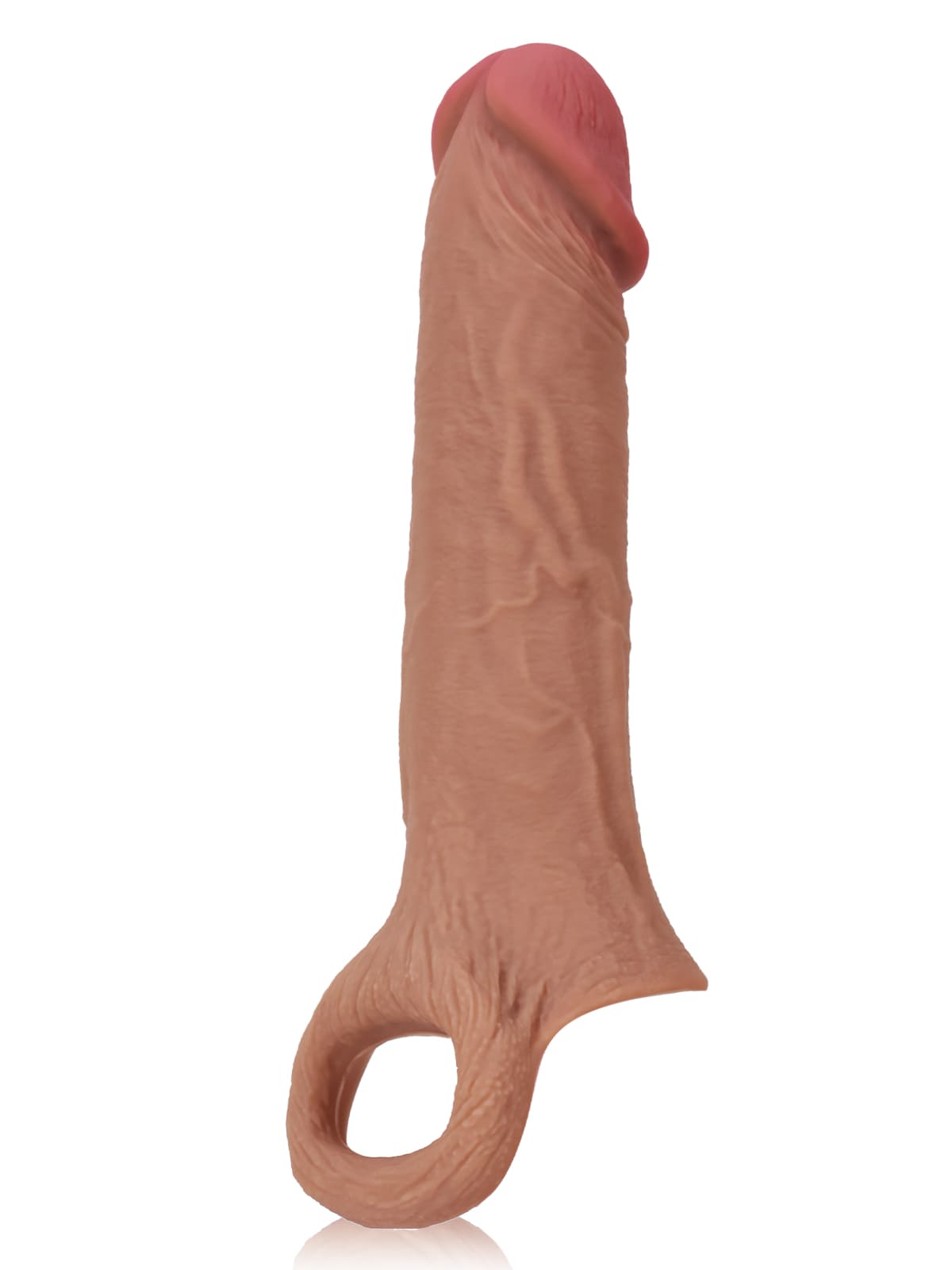 Perfect 8” Length x 5.9” Girth M/L Size Penis Sleeve With Ejaculatory Hole