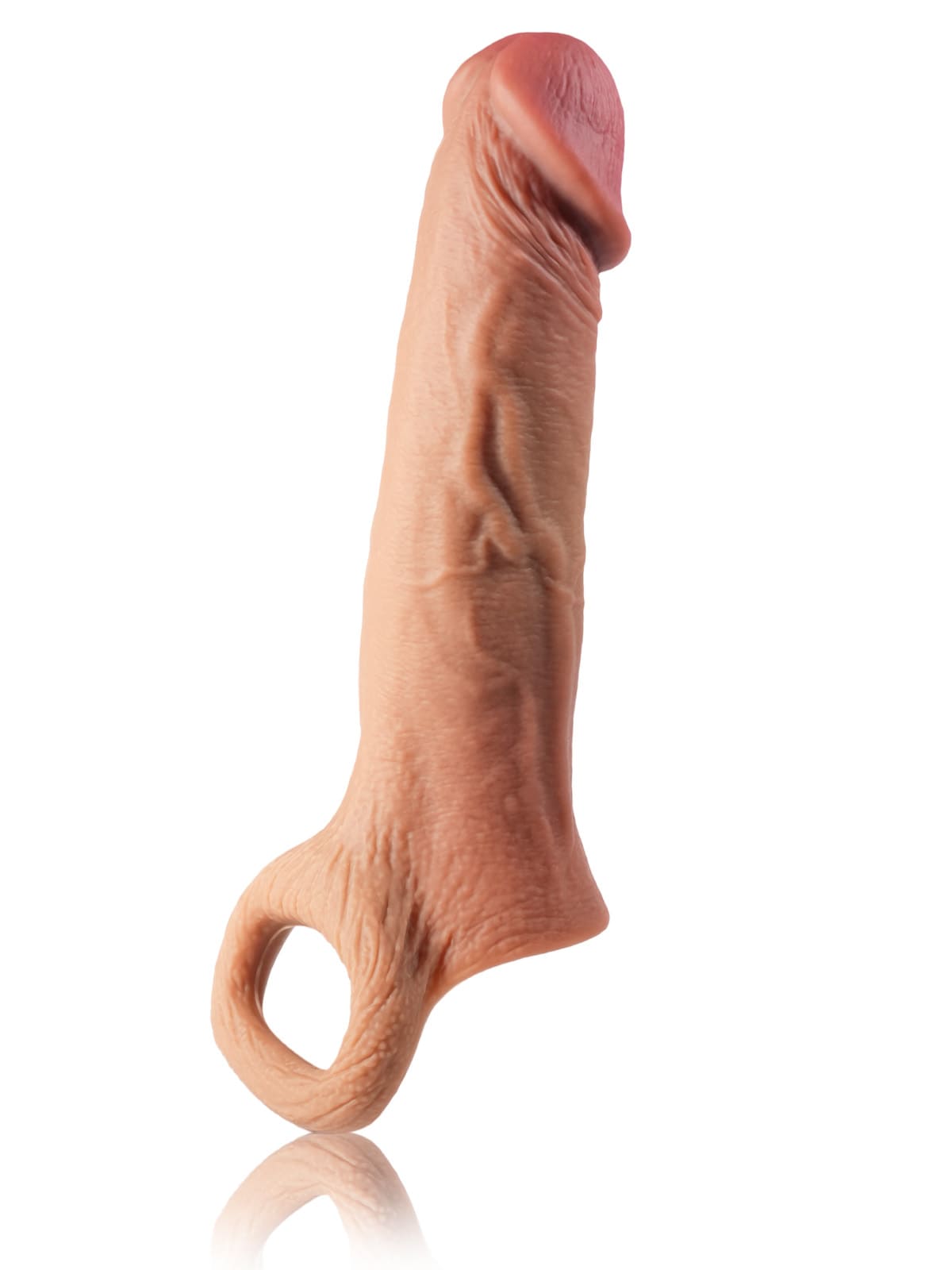 Perfect 8” Length x 5.9” Girth M/L Size Penis Sleeve With Ejaculatory Hole