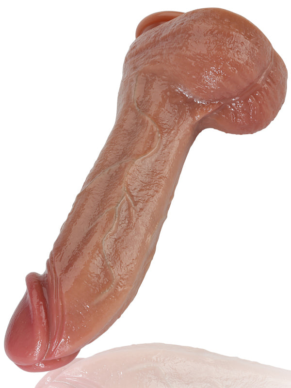 11" x 2.3" Ultra Lifelike Meaty Liquid Silicone G Spot Thick Real Dildo