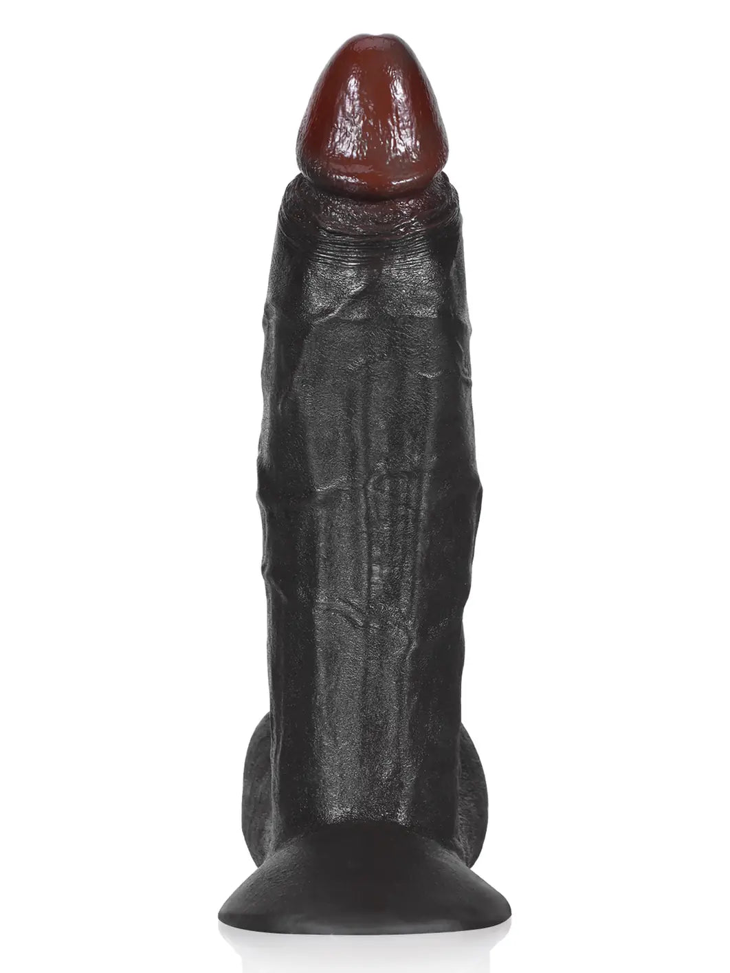 Dragon | 10" x 2.8" Extra Thick Black Dildo With Swinging Balls & Vac U Lock Suction Cup XL