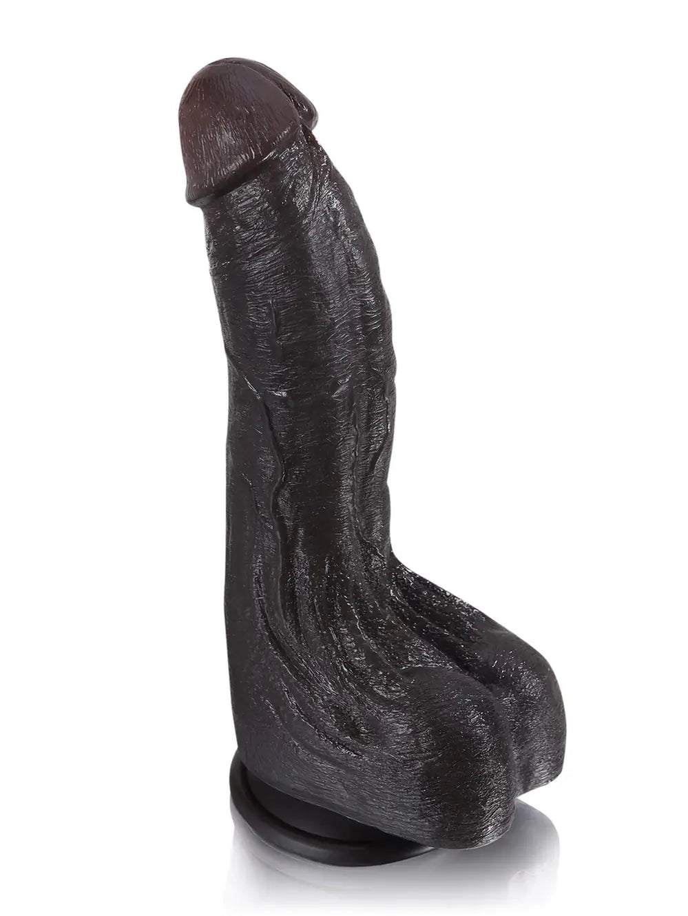 Cameron | 9.5" x 2" - Black Ultra Realistic Real Feel Dildo