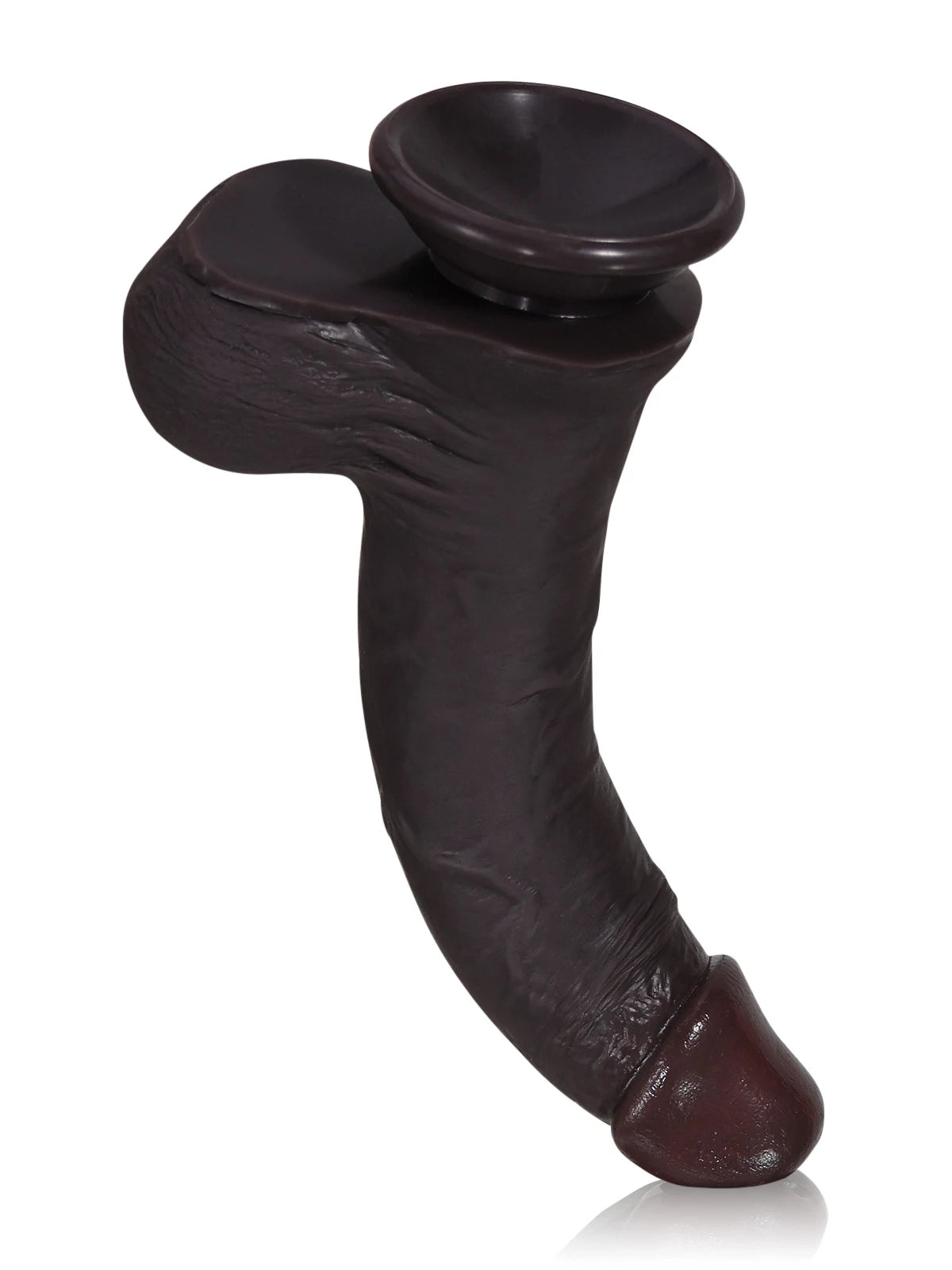 Billy | 8.4" x 1.8" Black Sliding Skin Dildo With Moving Balls