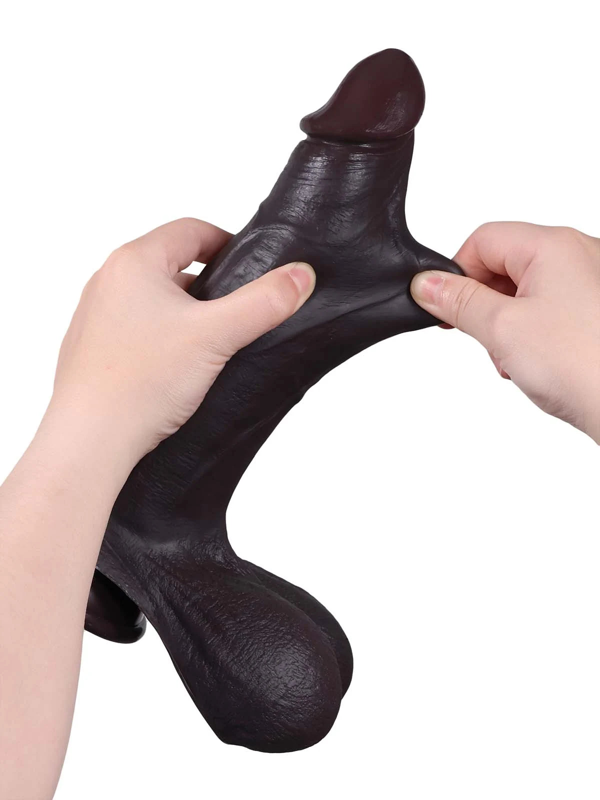 Reed | 10.5" x 2.4" Long Thick Realistic Dildo with Sliding Skin and Balls