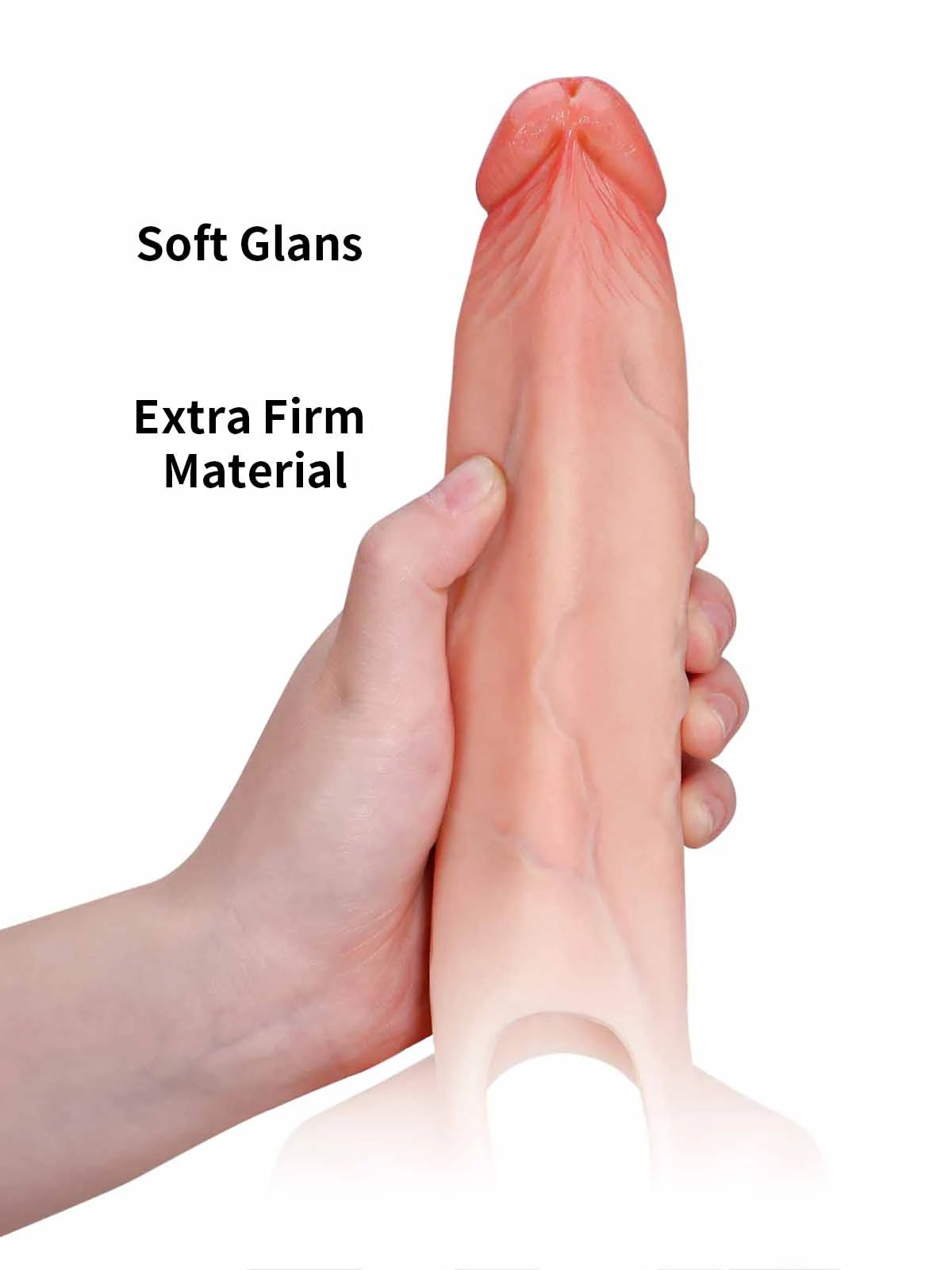 Emberfall | 7.5" x 2" Hollow Ultra Slim Open Ball Realistic Wearable Strap-On Dildo