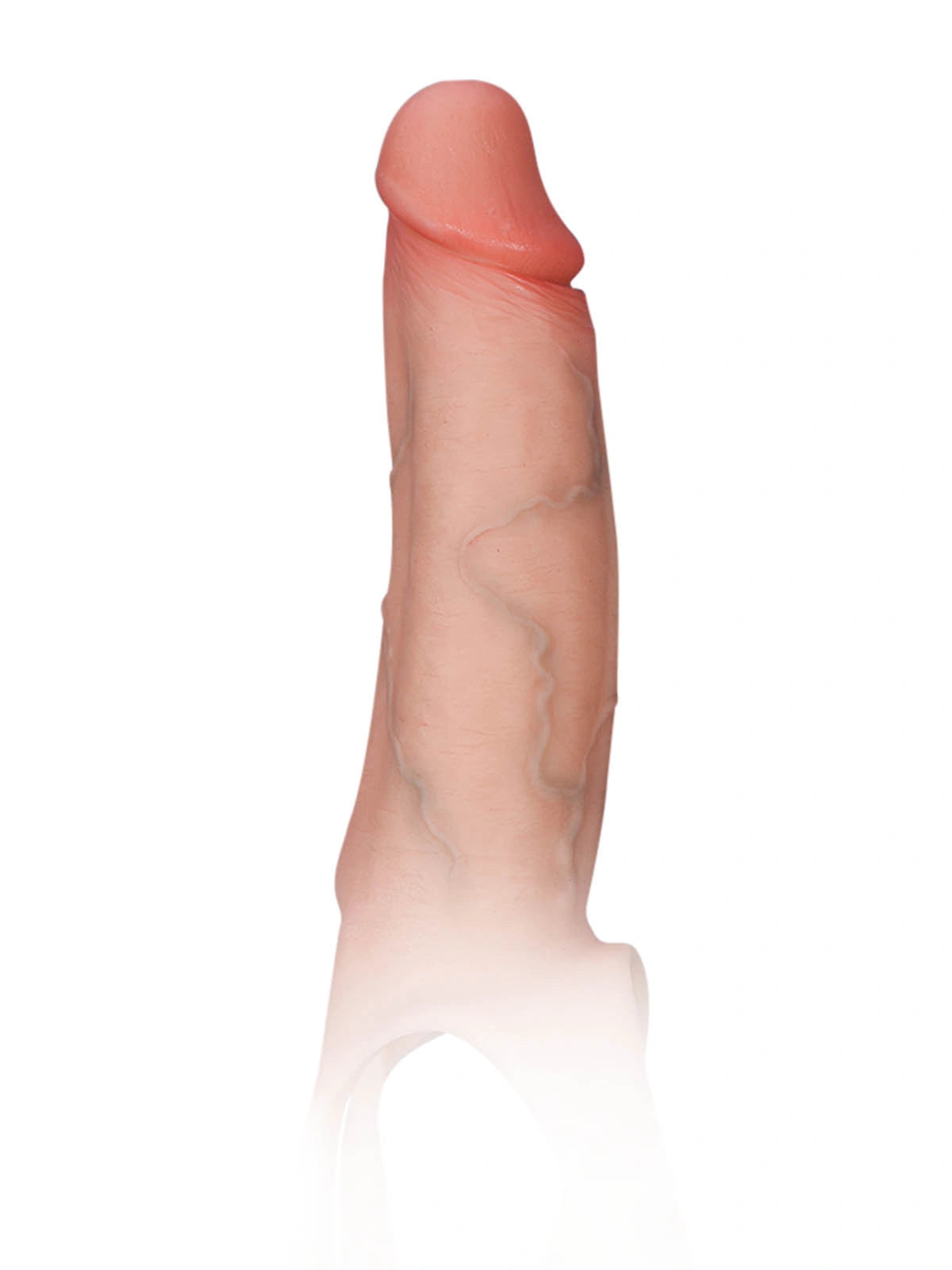 Seraphine | 8.3" x 2.2" Realistic Hollow Platinum Silicone Strap-On Dildo