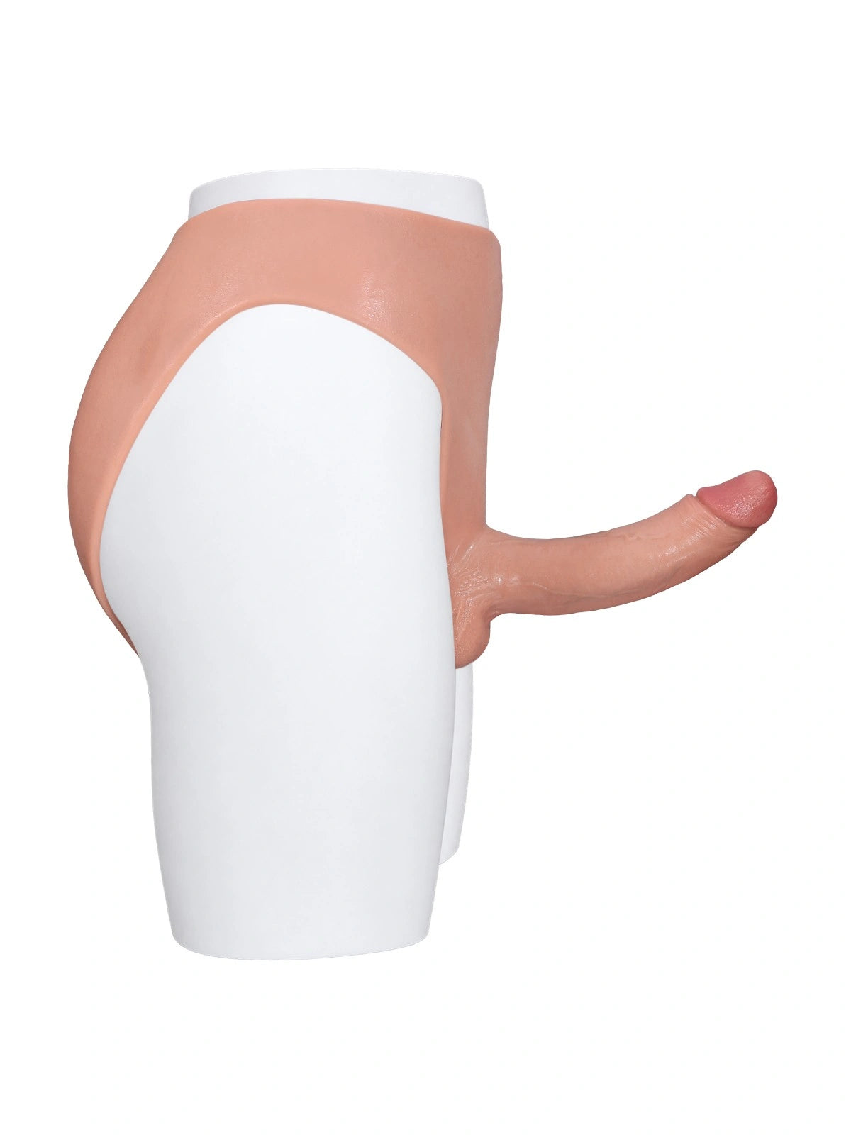 Emily | 7.8" x 2" Plus Size Full-Wrap Strap-On Panties with Realistic Dildo
