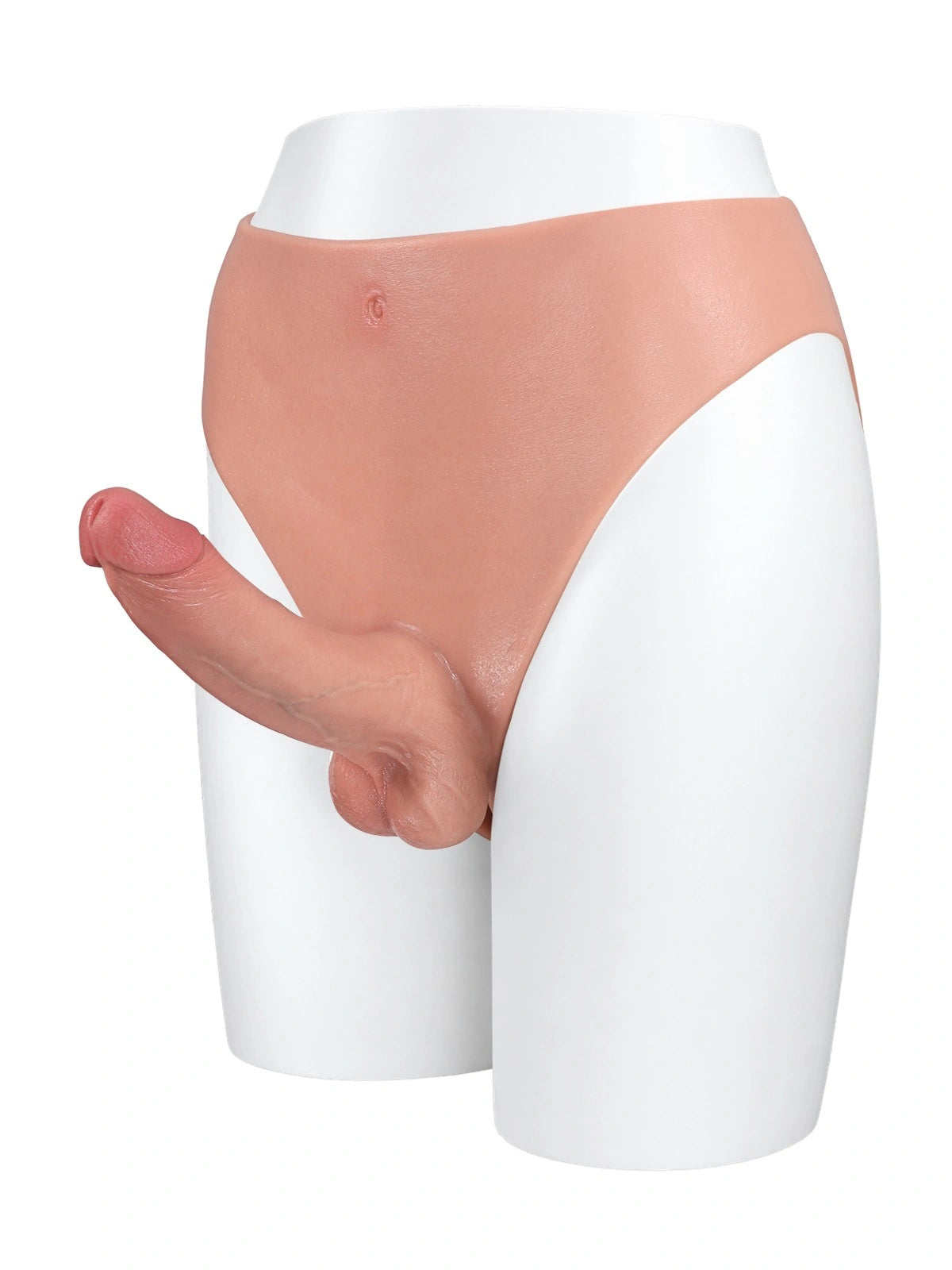 Emily | 7.8" x 2" Plus Size Full-Wrap Strap-On Panties with Realistic Dildo