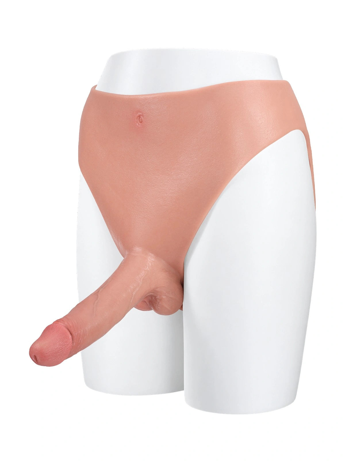 Emily | 7.8" x 2" Plus Size Full-Wrap Strap-On Panties with Realistic Dildo