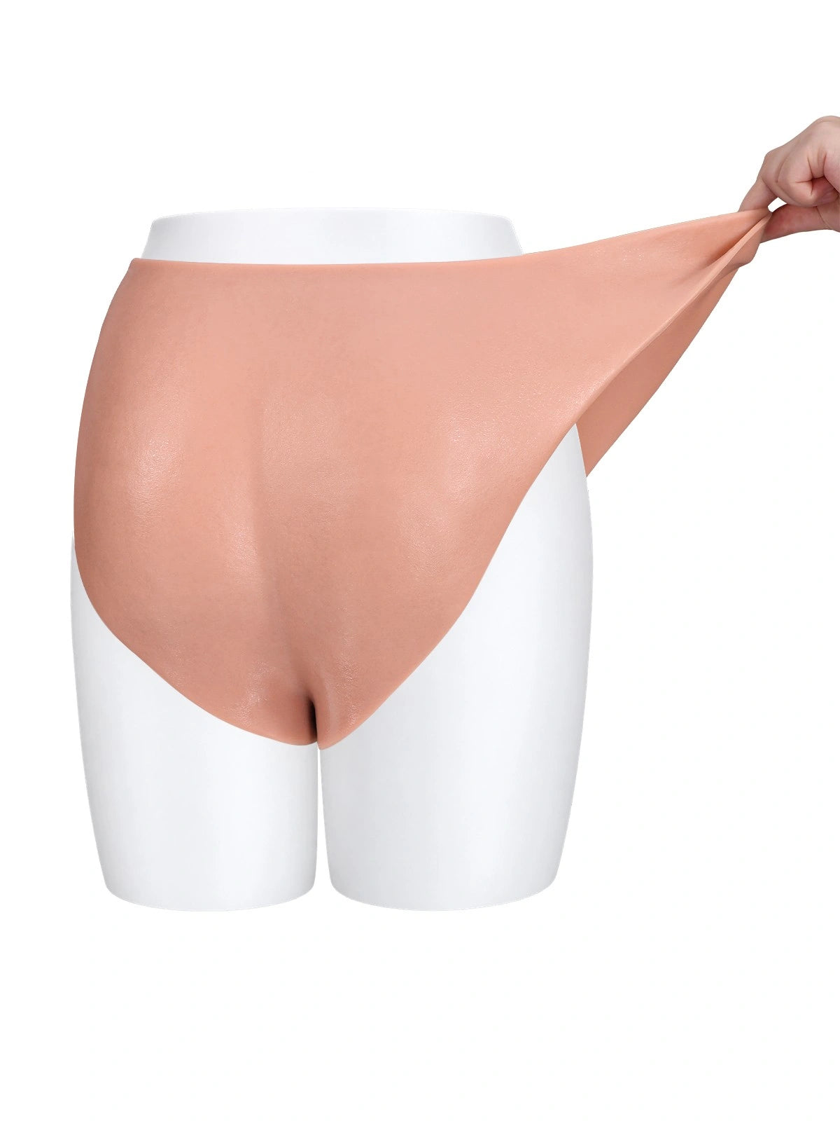 Emily | 7.8" x 2" Plus Size Full-Wrap Strap-On Panties with Realistic Dildo