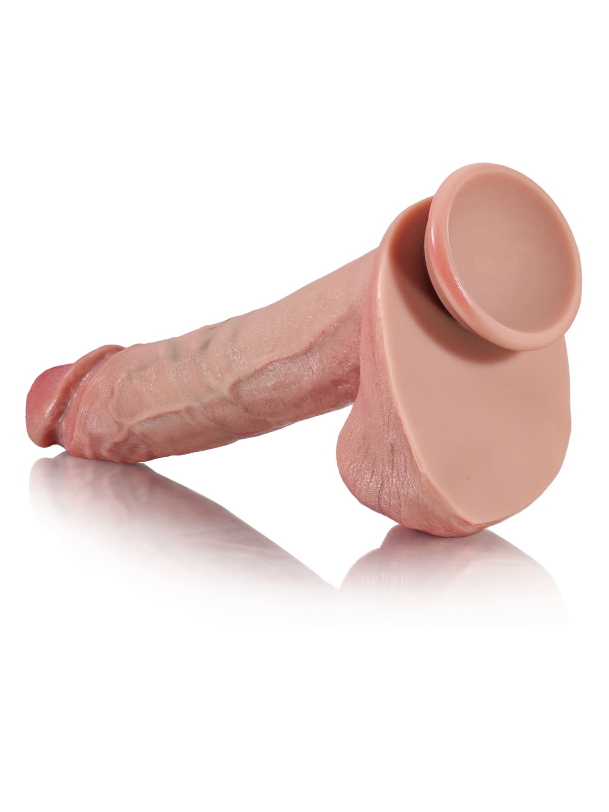 9.5" x 1.7" - Flesh Most Realistic Slender Dildo With Sexy Glans
