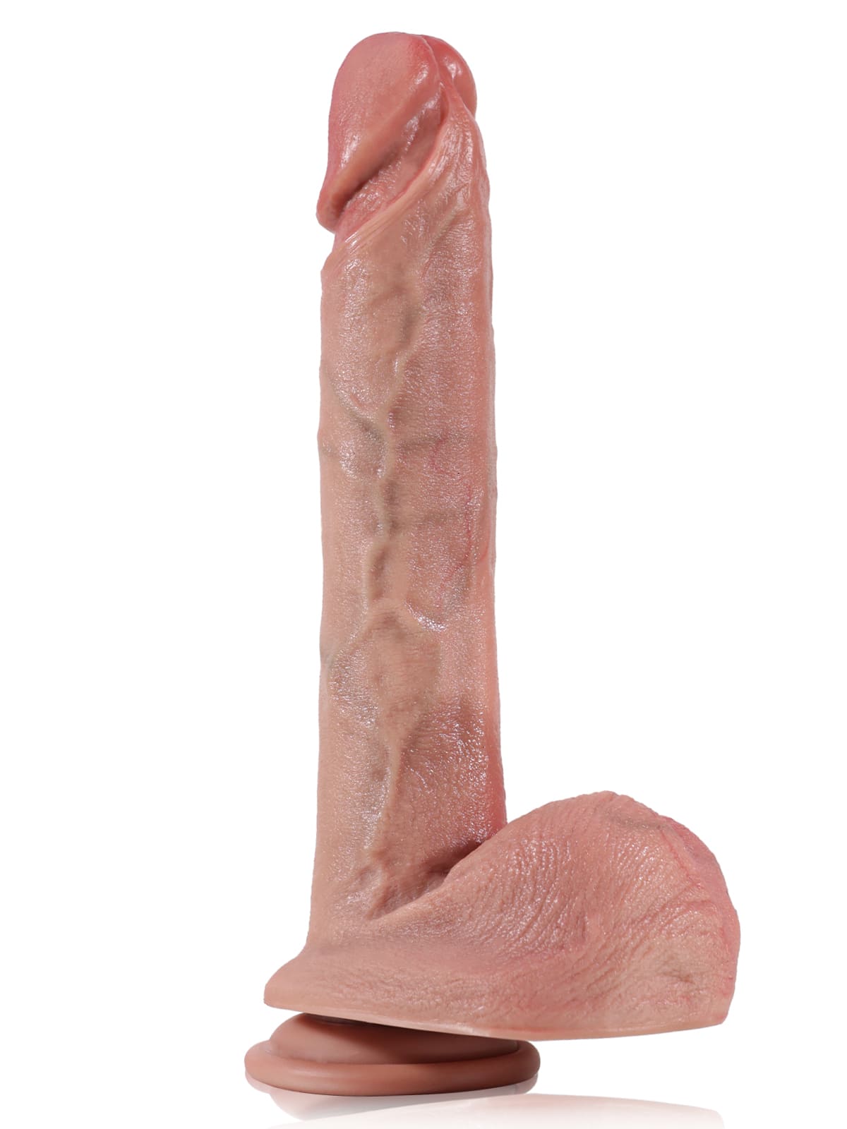 9.5" x 1.7" - Flesh Most Realistic Slender Dildo With Sexy Glans