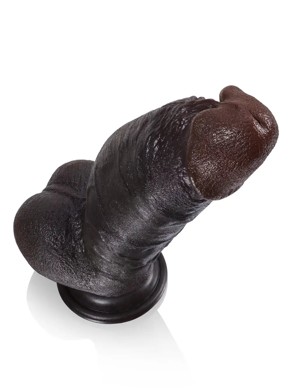 Kimi | 8.6" x 2.2" Realistic Soft Black Like Thick Short Fat Dildo