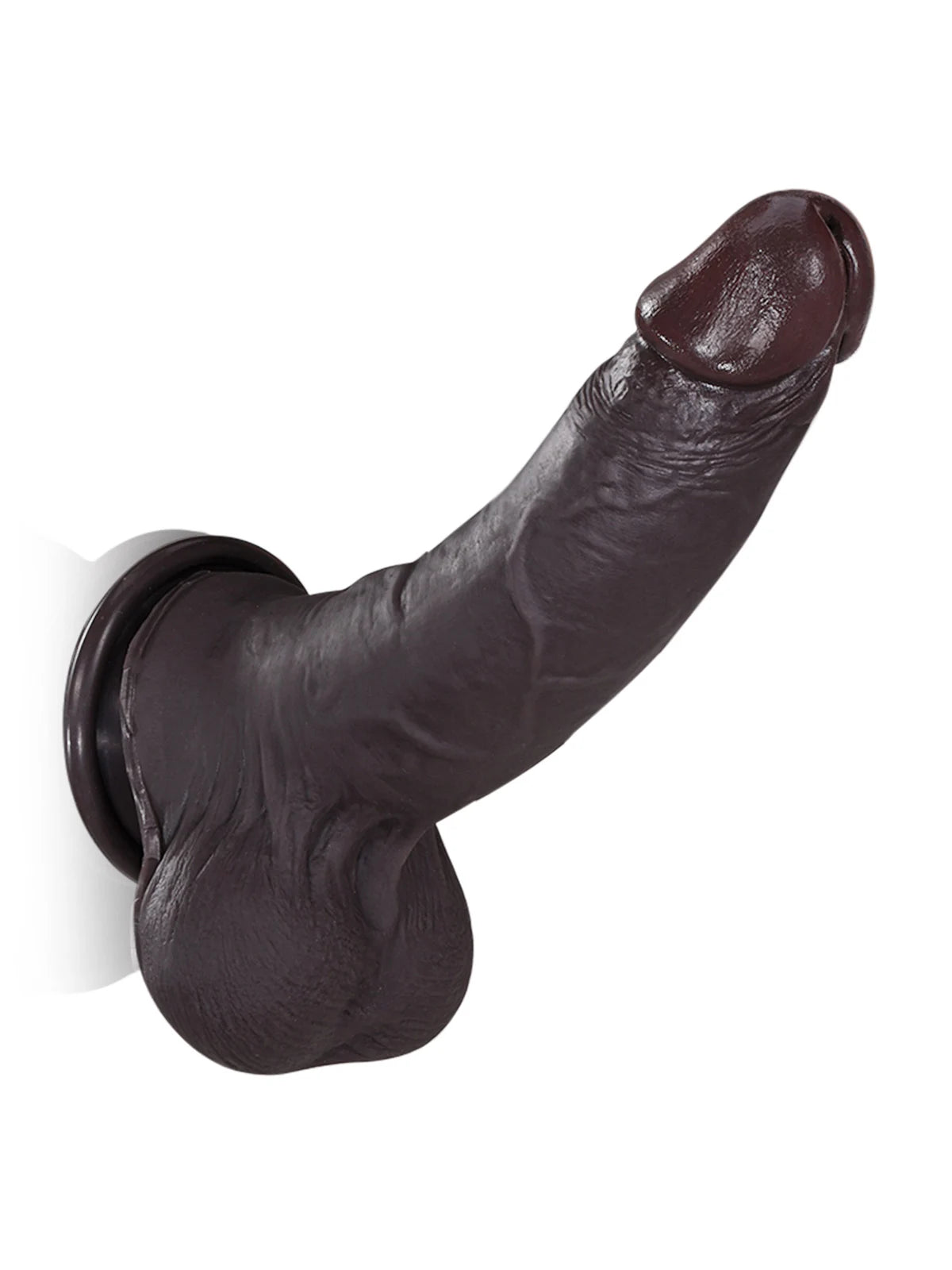 Billy | 8.4" x 1.8" Black Sliding Skin Dildo With Moving Balls