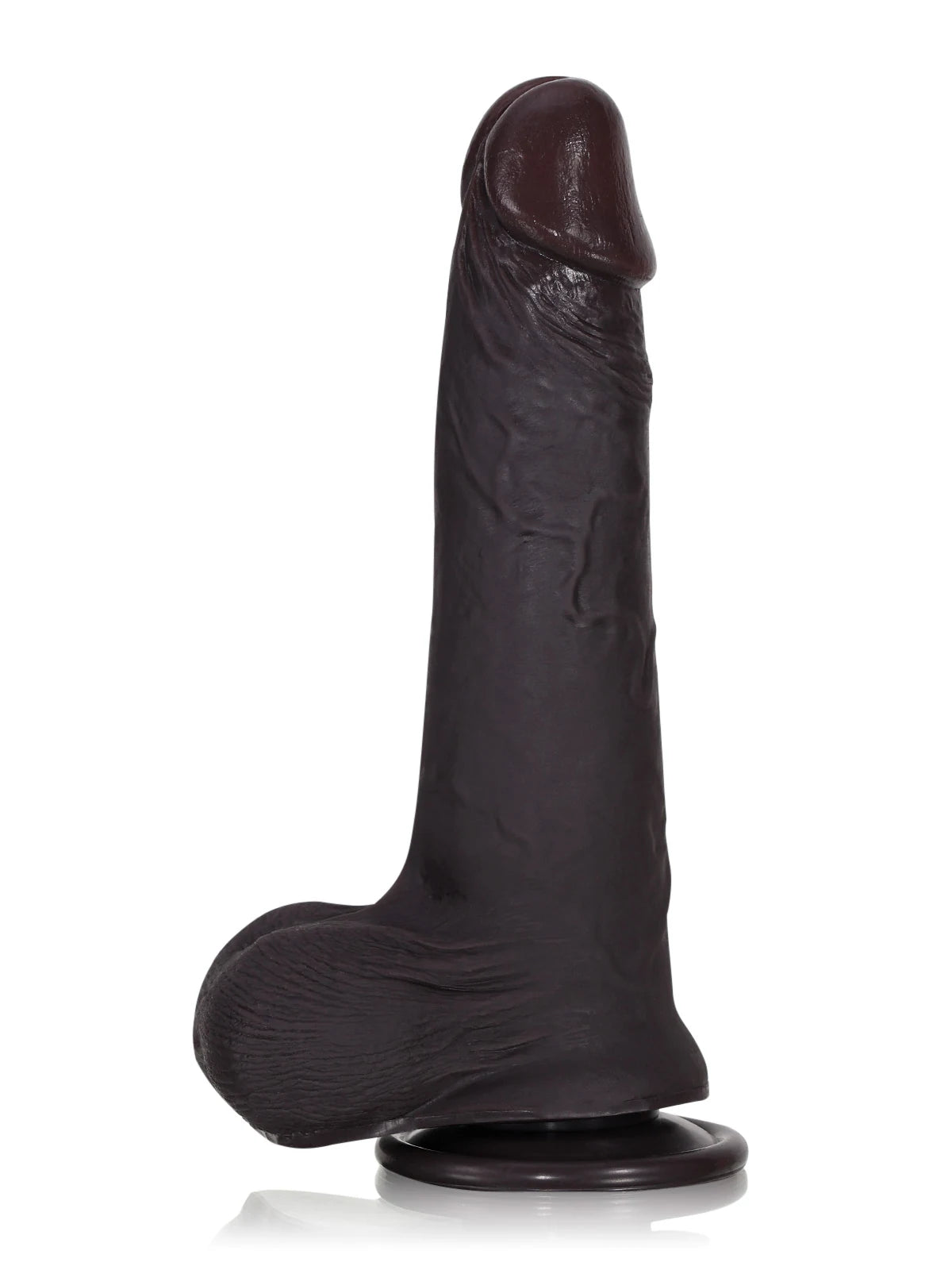 Billy | 8.4" x 1.8" Black Sliding Skin Dildo With Moving Balls