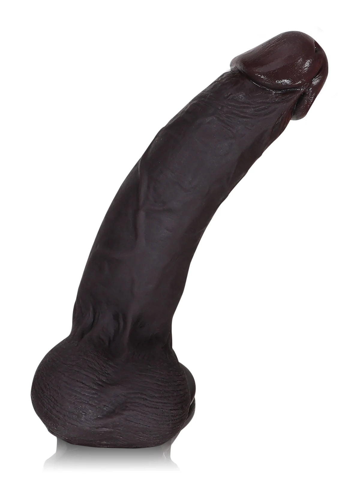Billy | 8.4" x 1.8" Black Sliding Skin Dildo With Moving Balls