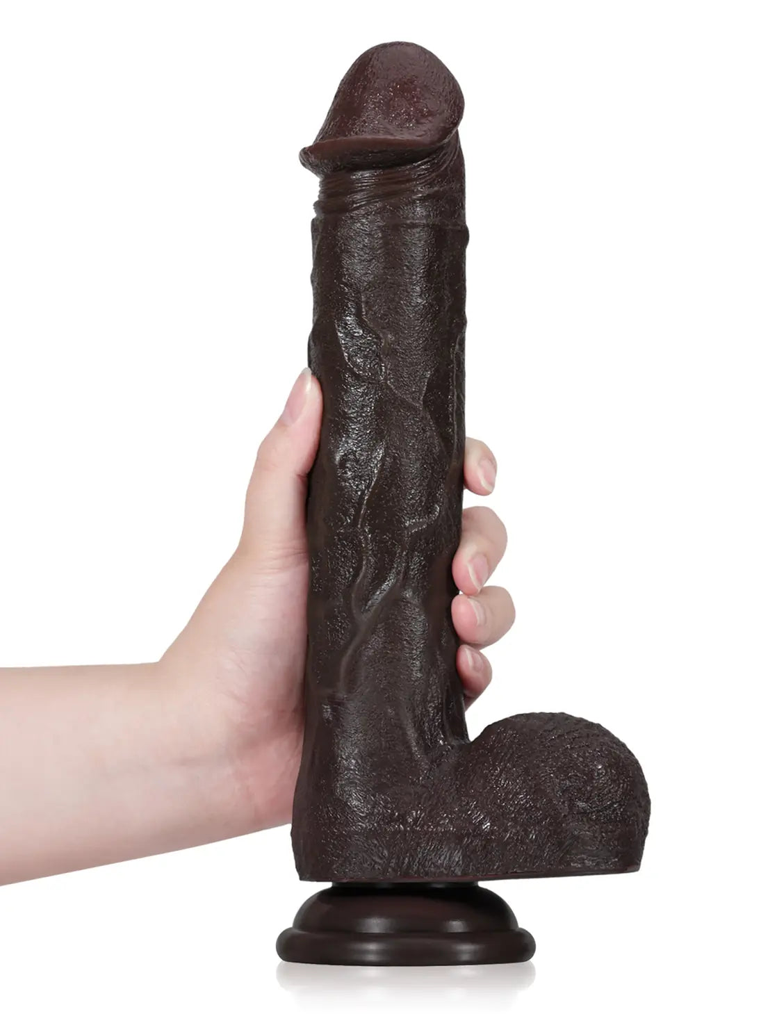 Adrianus | 11" x 1.9" Black Big Vibrating Thrusting Dildo 7 Modes Thrusting & 3 Modes Vibrating