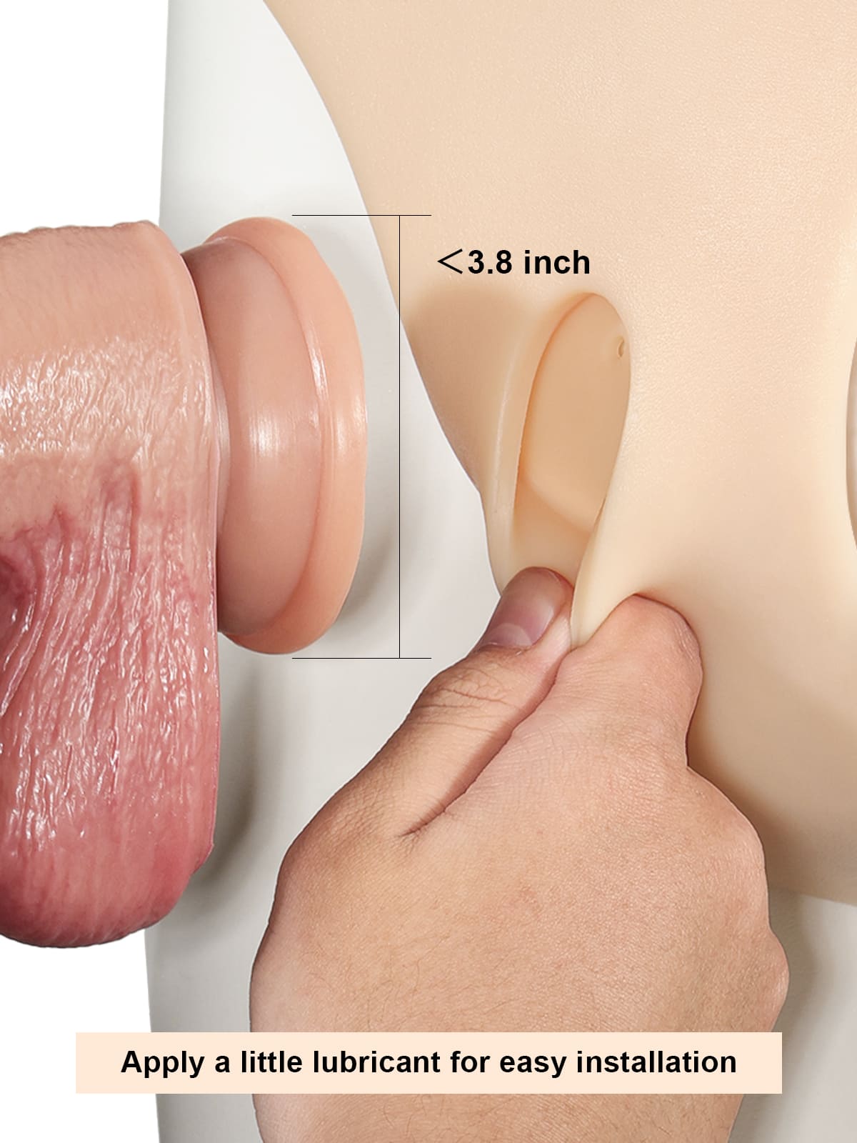Correa de silicona con consolador anal vibrador para consolador con ventosa (consolador reemplazable no incluido)