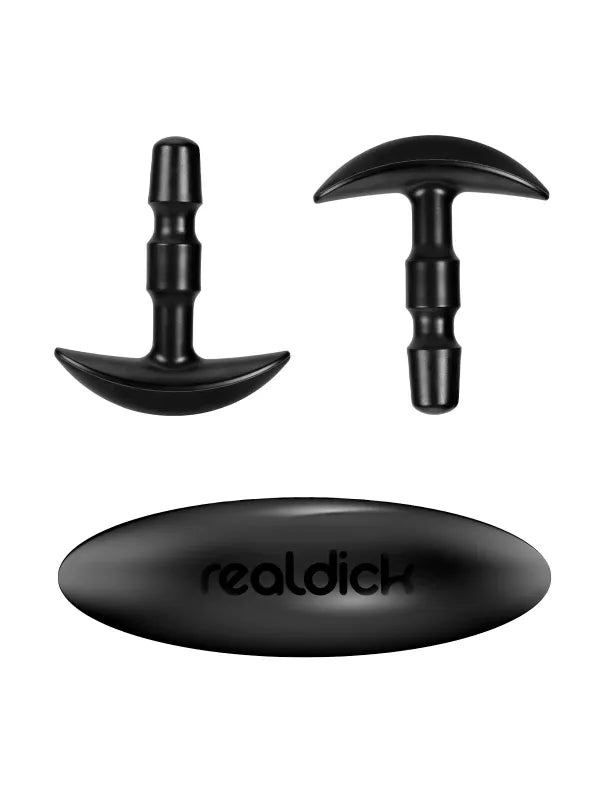 Patriot | 9.4" x 2" Black Sliding Skin Vac-U-Lock Dildo With Moving Balls & Suction Cup