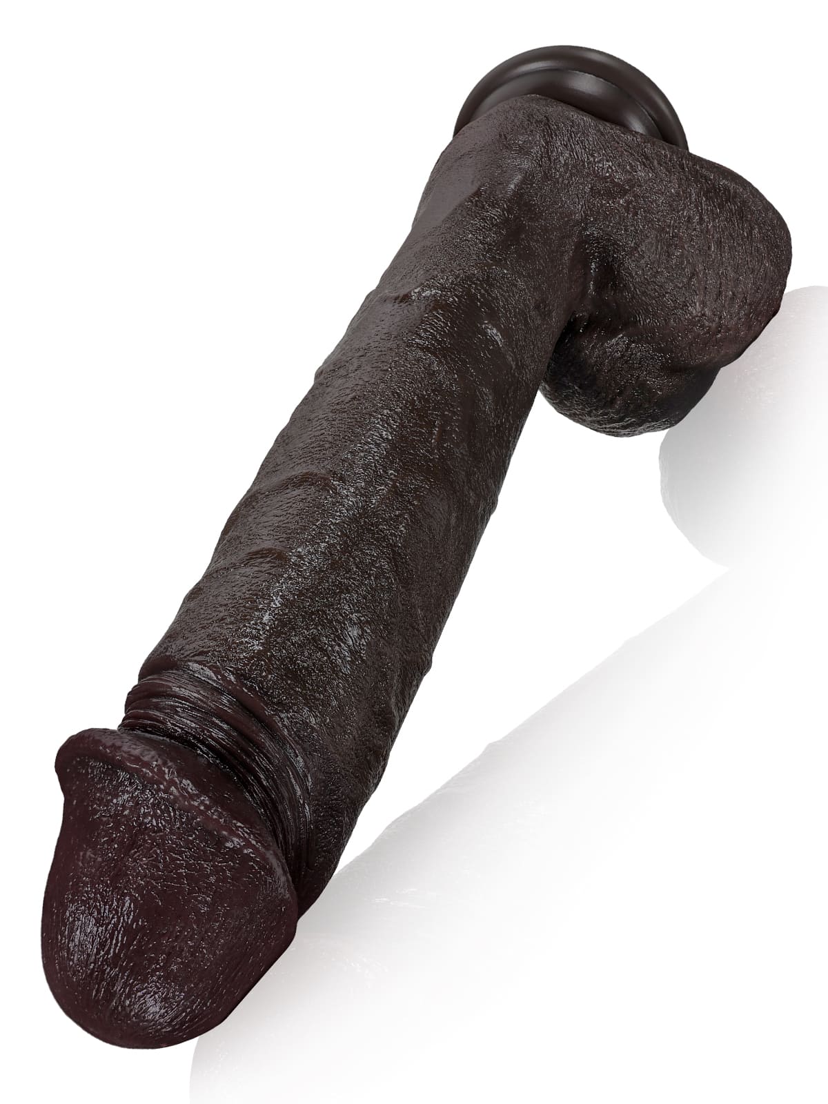 Adrian 11" x 1.9" Black Big Vibrating  Thrusting Dildo 7 Modes Thrusting & 3 Modes Vibrating