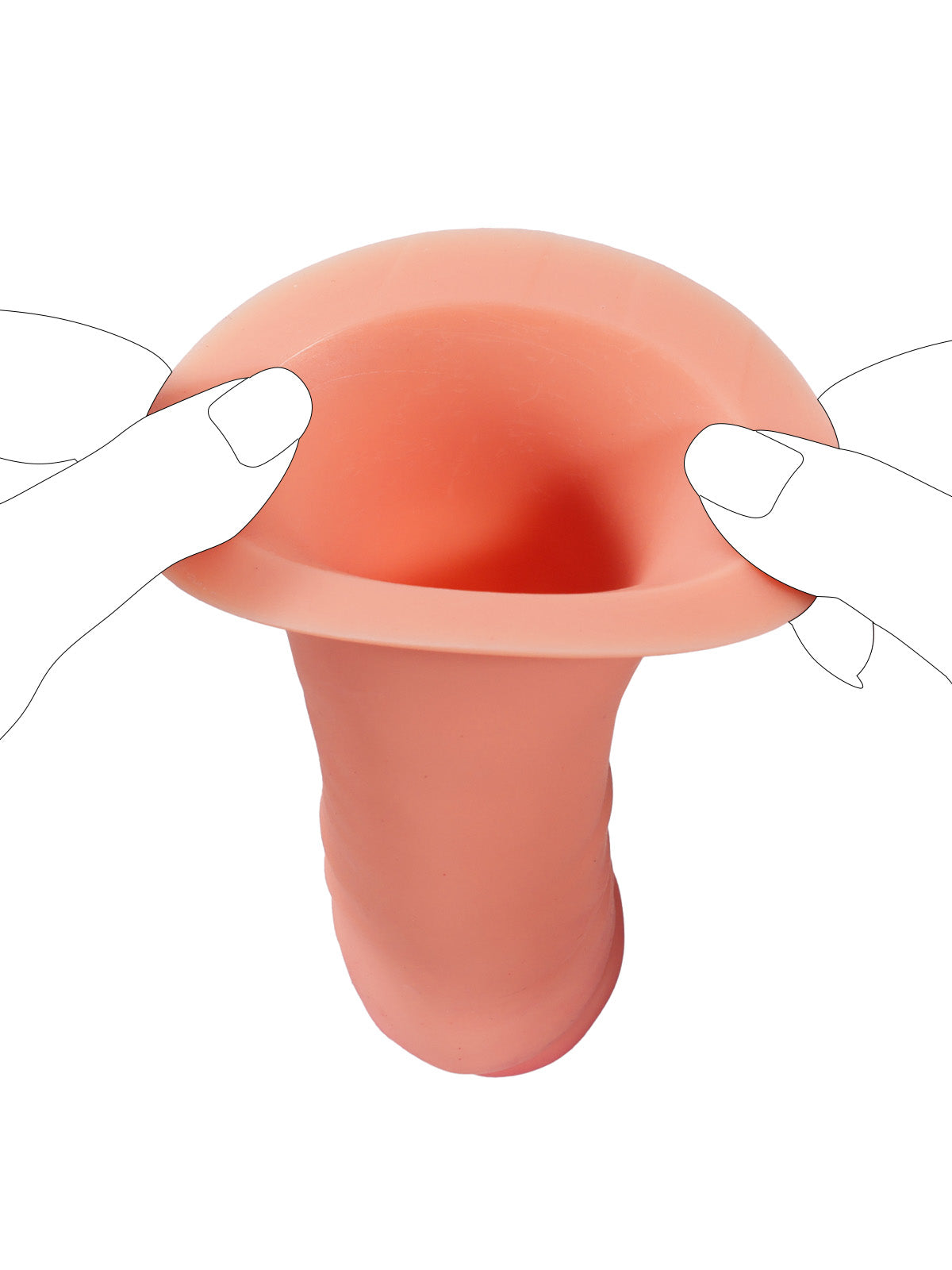 7.2” x 1.5” Wearable Penis Sleeve For ED With O-Ring Strap On