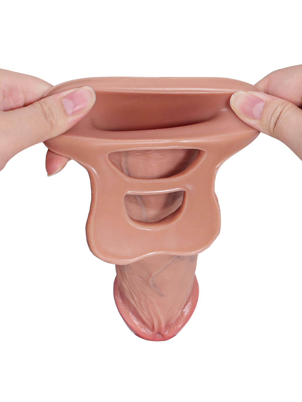 Brandon | 8.1" x 1.7"  Soft Realistic Huge Penis Extension Sleeve