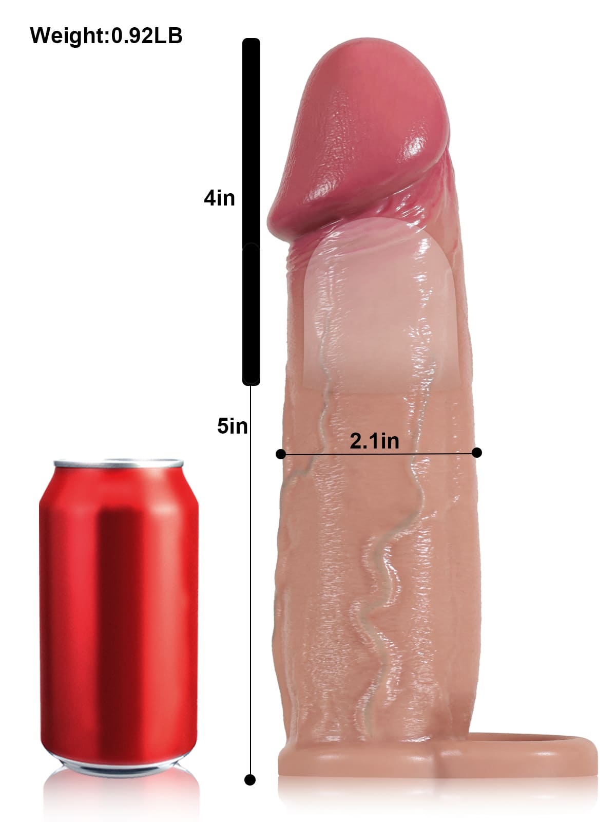 Muinchille Bod Réadúil 6.3 Inch Extender 1.6 Inch 