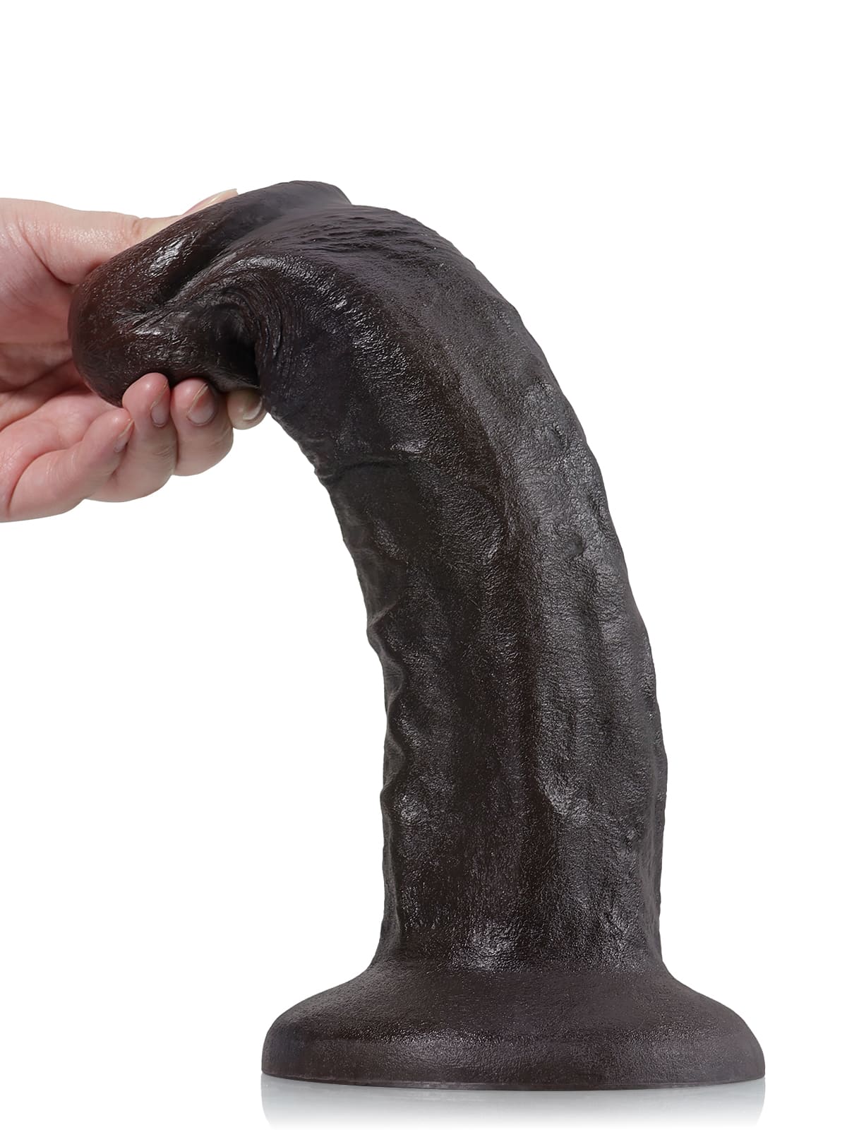 David 11.4" x 2.7" Black Extra Huge Thick Dual Density Anal Dildo