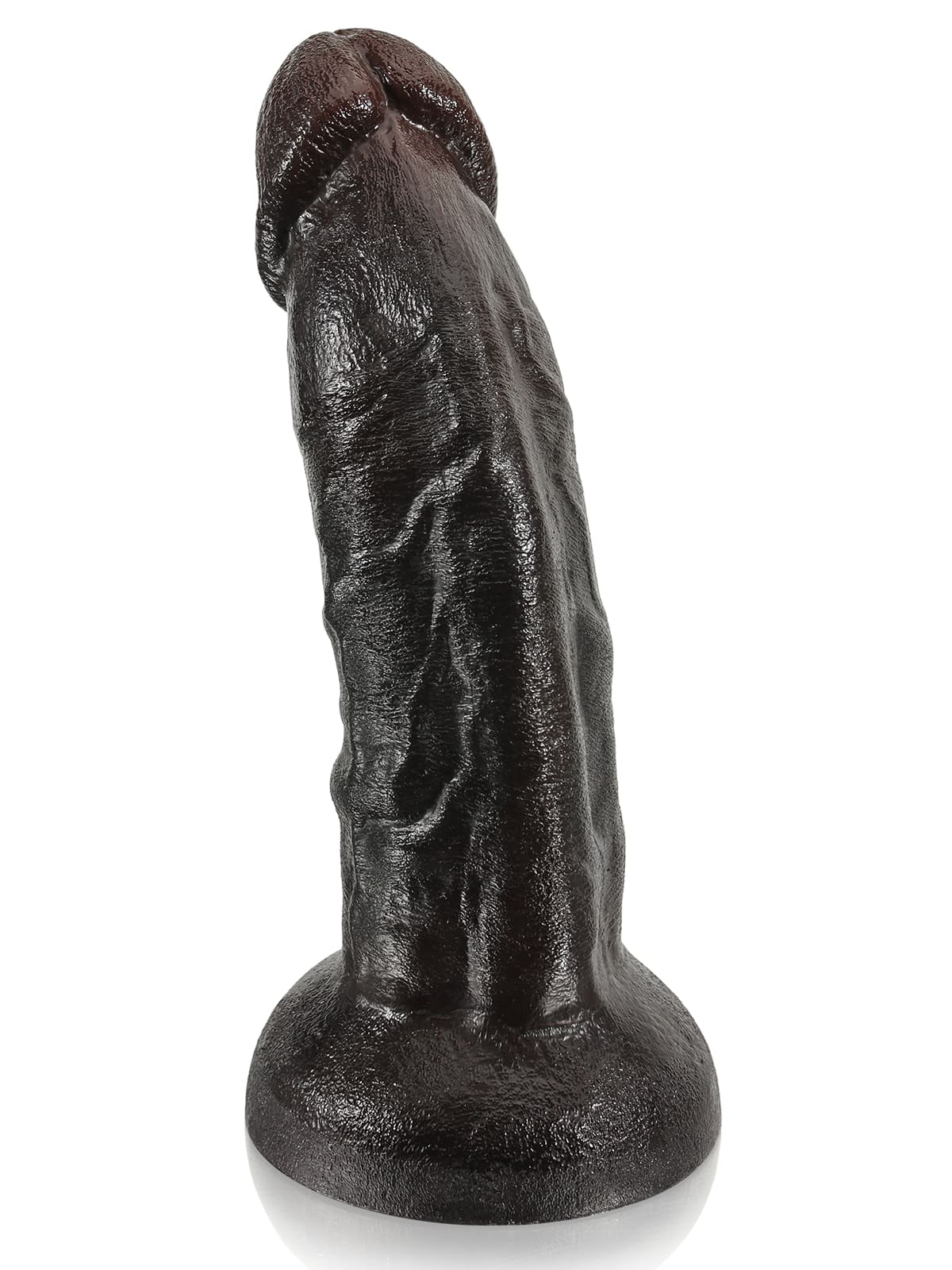 Fisher 8" X 1.9" Black Curved Dildo G Spot Realistic Dildo No Balls (L Size）