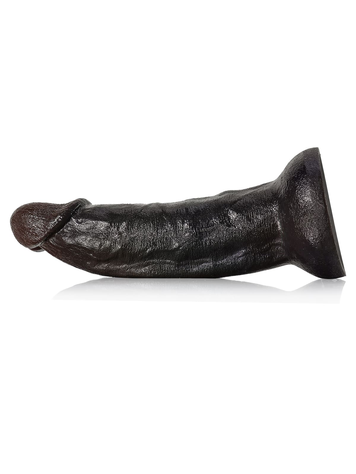 Fisher 8" X 1.9" Black Curved Dildo G Spot Realistic Dildo No Balls (L Size）