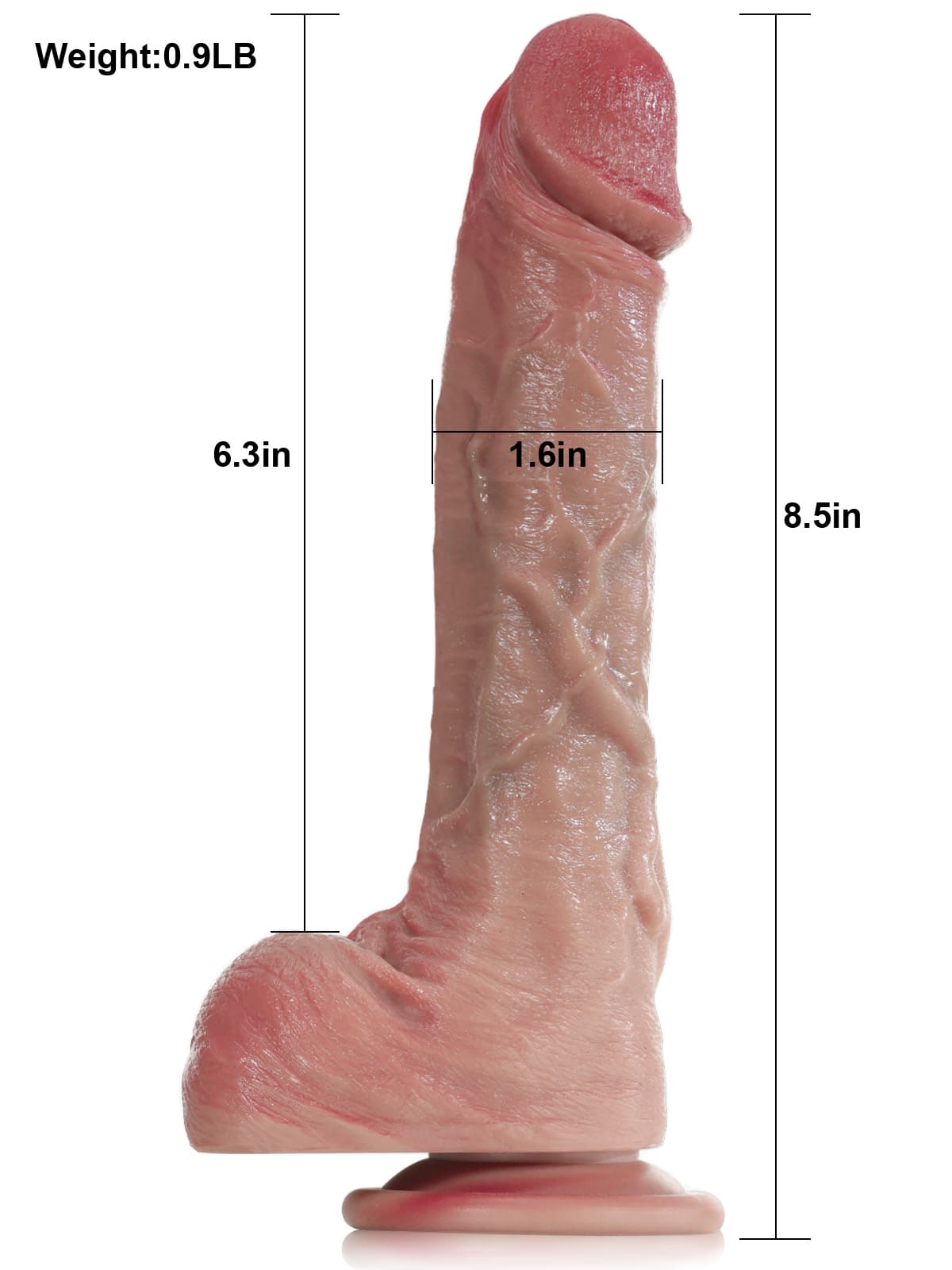 Gabriel 6.3" x 1.6" Insertable Size Flesh Ultra Realistic Small Dildo